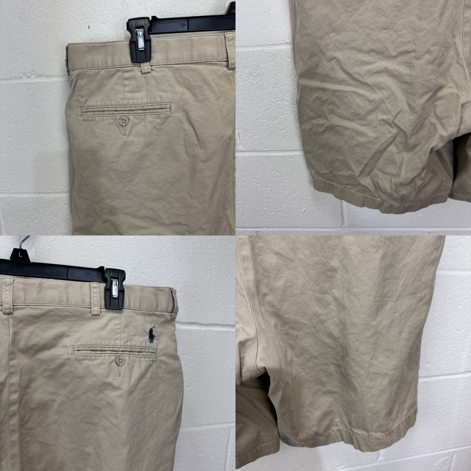 Polo Ralph Lauren VINTAGE Polo Ralph Lauren Shorts Men’s 38 Cotton Pleated Chino Khaki Logo 90s Casual Size US M / EU 48-50 / 2 - 8 Thumbnail
