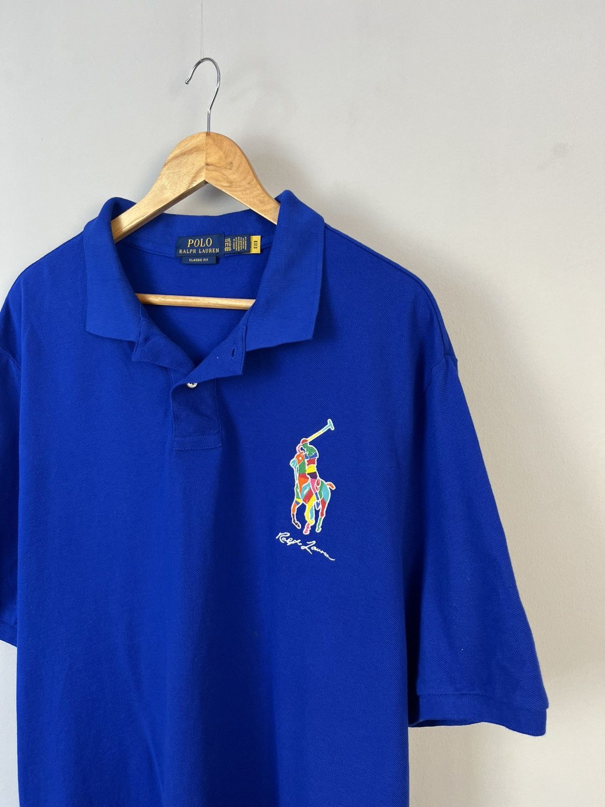 Polo Ralph Lauren × Ralph Lauren Ralph Lauren Luxury Multicolor Big Logo Cotton Polo Size US XXL / EU 58 / 5 - 3 Thumbnail