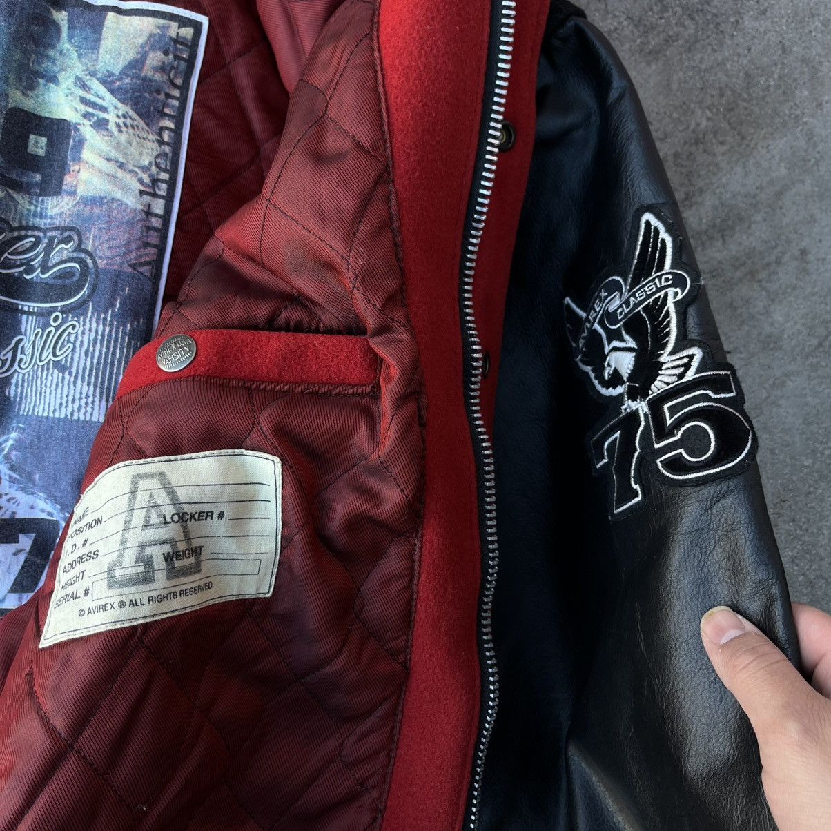 Avirex × Vintage Vintage 90’s Avirex Wool Varsity Sports Leather Jacket 4XL Size US XXL / EU 58 / 5 - 4 Thumbnail
