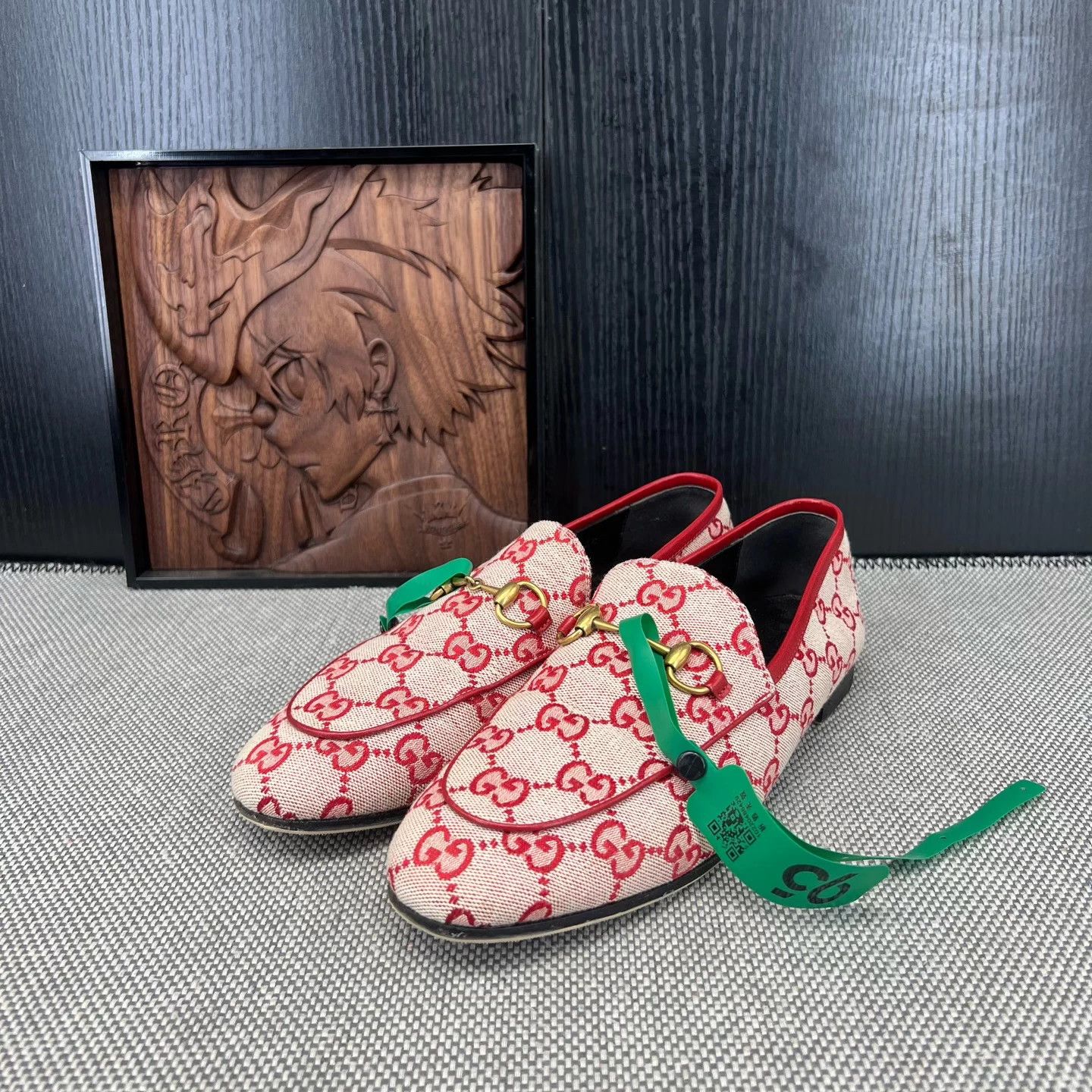 Gucci GUCCI Jordaan All Over Pink Loafer 37.5 Boxed Size US 7.5 / IT 37.5 - 1 Thumbnail