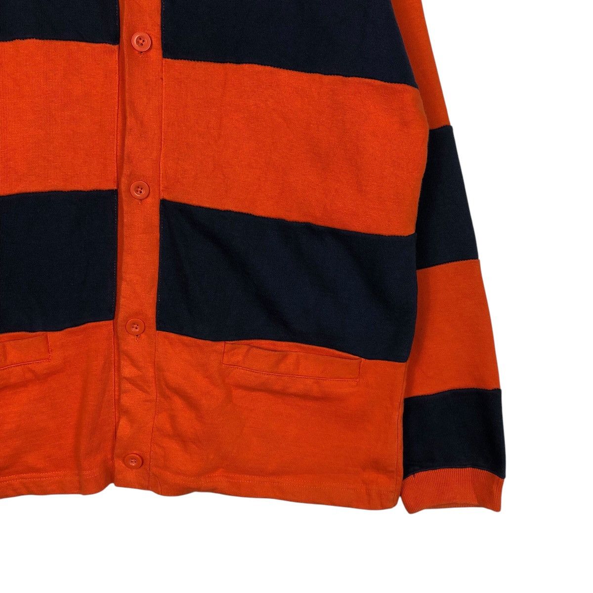 Japanese Brand 📌Vintage Button Bomber Cardigan Jacket Stone Free Striped Size US M / EU 48-50 / 2 - 6 Thumbnail