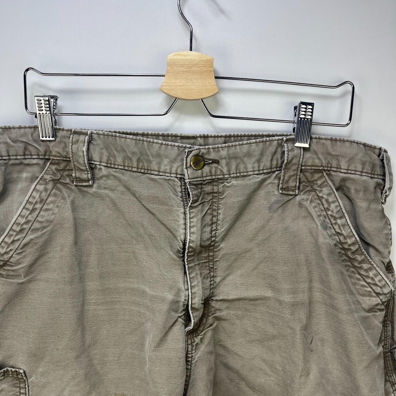 Carhartt Vintage Carhartt Canvas Work Carpenter Shorts Brown 36 Size US 36 / EU 52 - 5 Thumbnail
