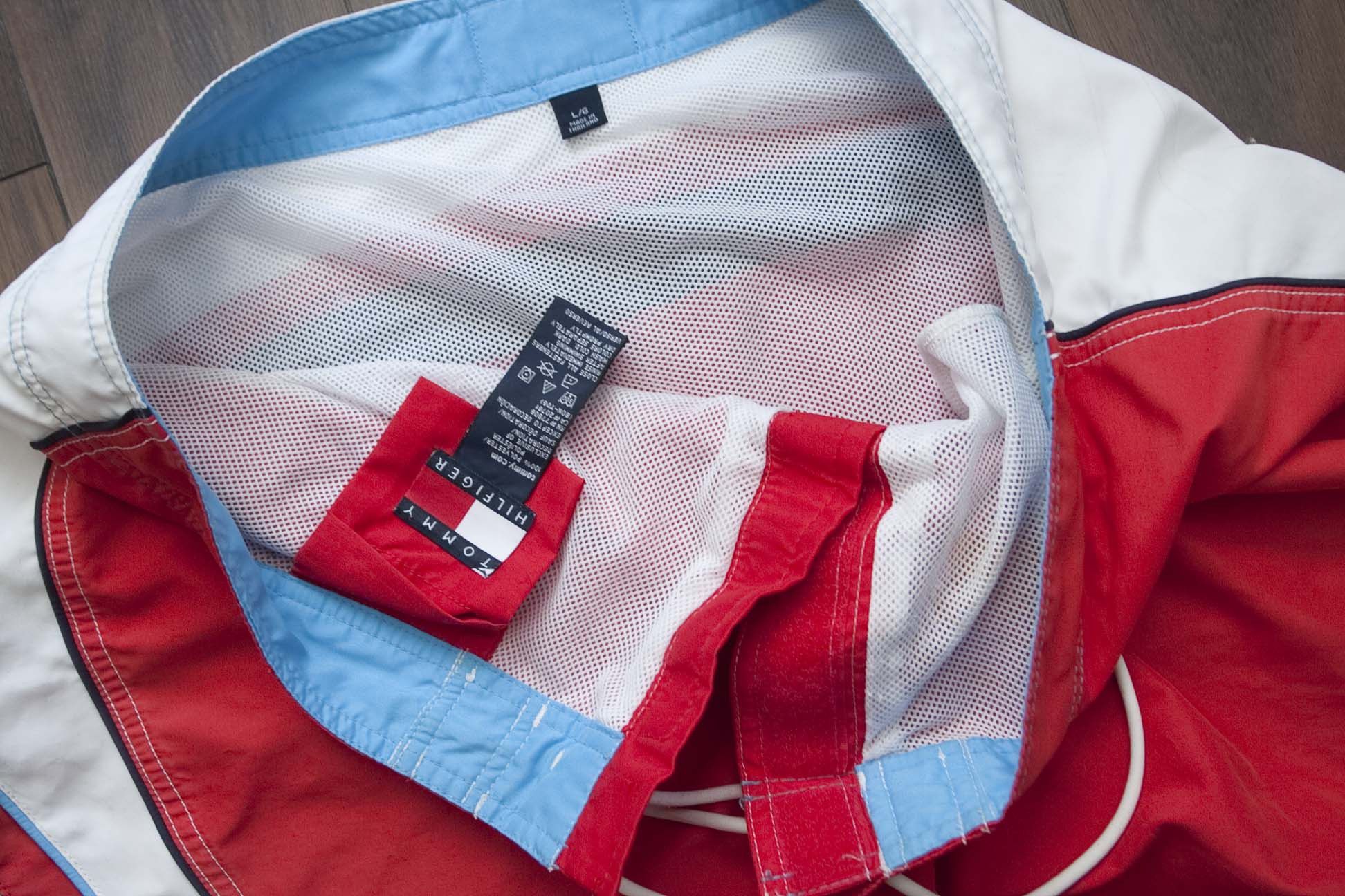Tommy Hilfiger × Vintage Tommy Hilfiger Shorts Swim Size L /35 Vintage Red Size US 35 - 3 Thumbnail