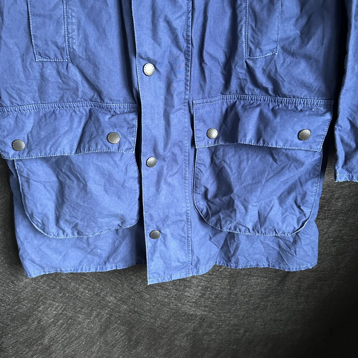 Barbour Barbour 100% Cotton Blue Jacket Size XS / US 0-2 / IT 36-38 - 3 Thumbnail