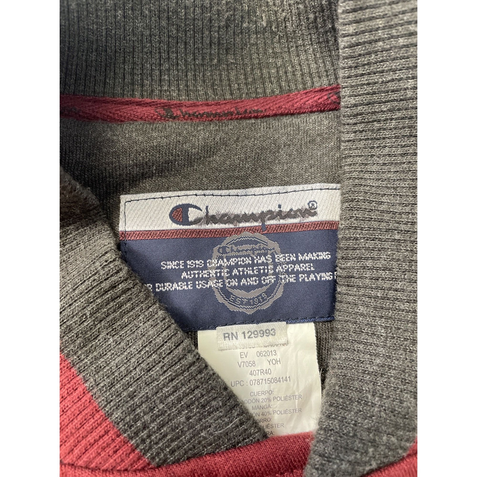 Champion Champion mens red grey Varsity Bomber Jacket size XXL SKU 90 Size US XXL / EU 58 / 5 - 5 Thumbnail