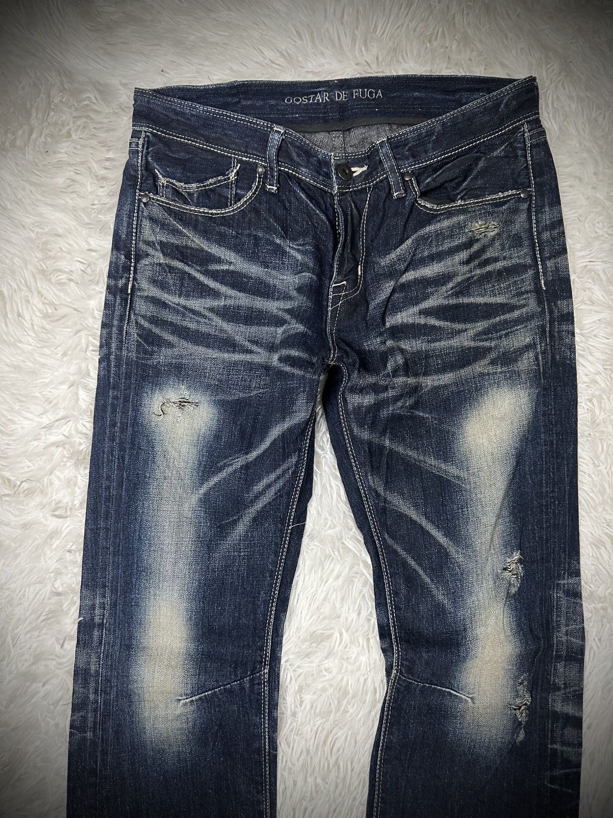 If Six Was Nine rare 2000s japanese brand gostar de fuga superflare jeans Size US 31 - 3 Thumbnail