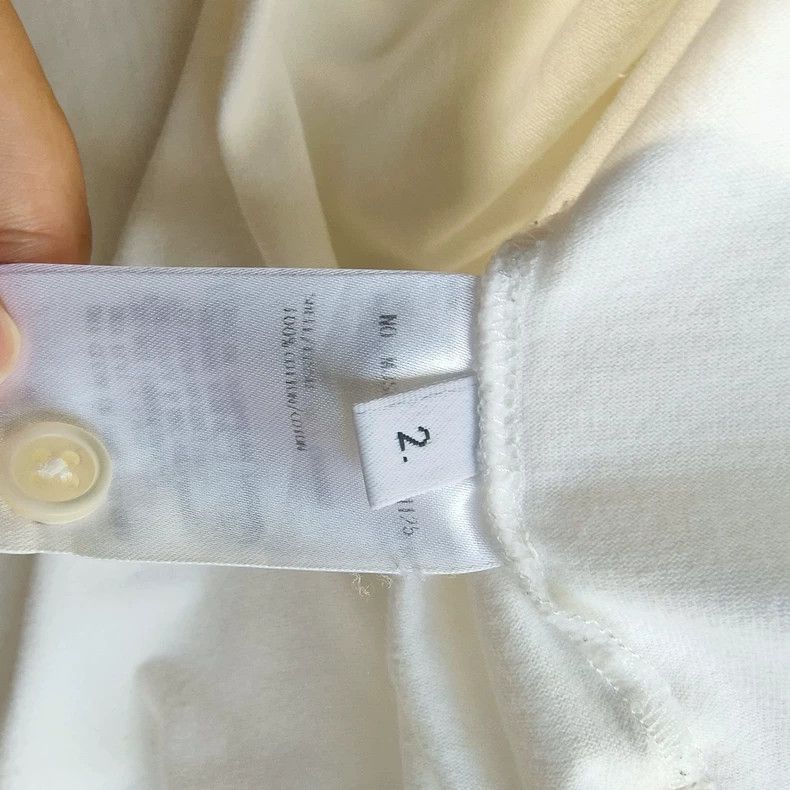 Thom Browne Thom Browne White round-neck T-shirt Size US M / EU 48-50 / 2 - 5 Thumbnail