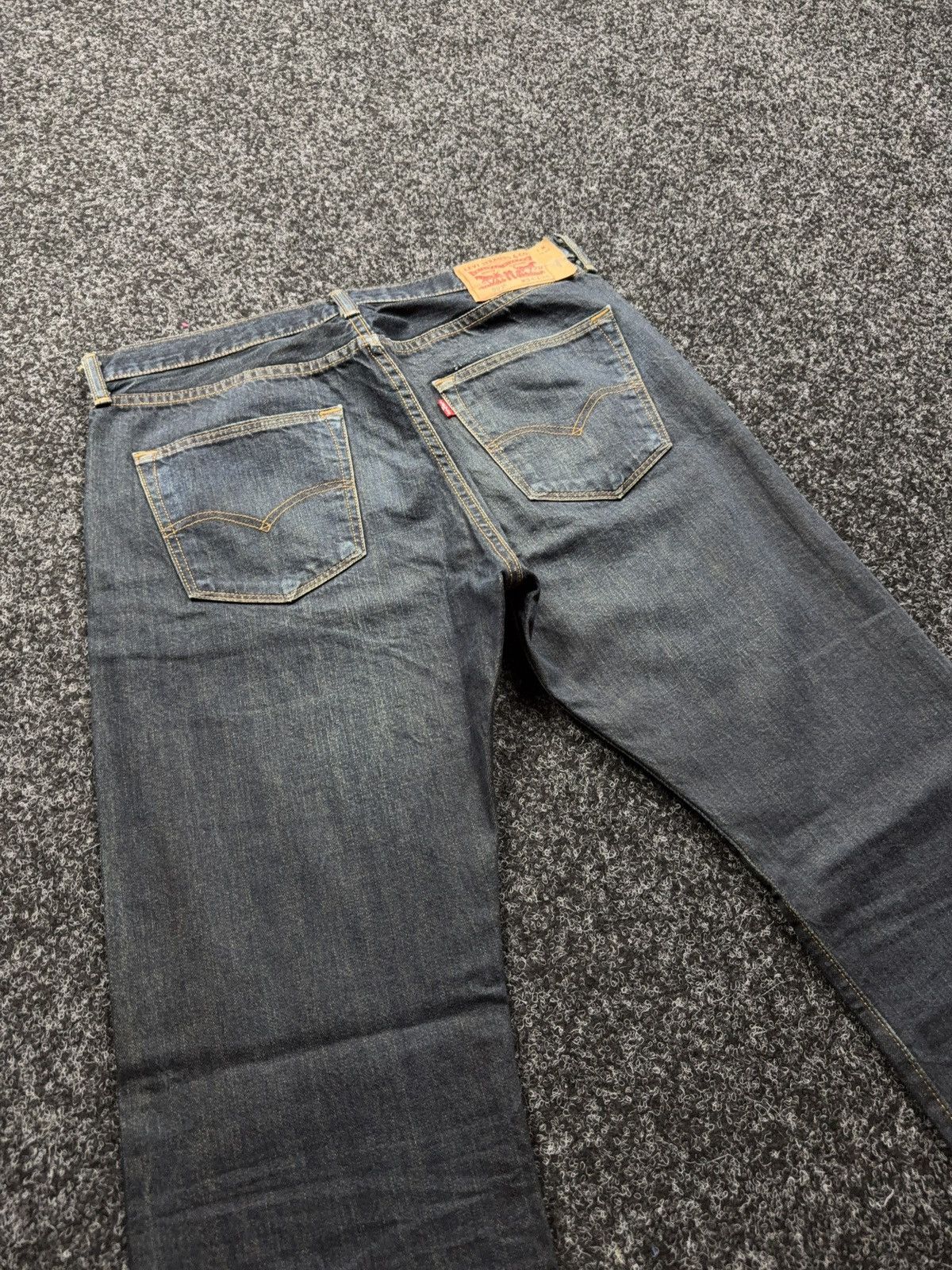 Levi's Levi’s 501 Original Straight Faded Denim Punk Retro Jeans Size US 34 / EU 50 - 15 Thumbnail