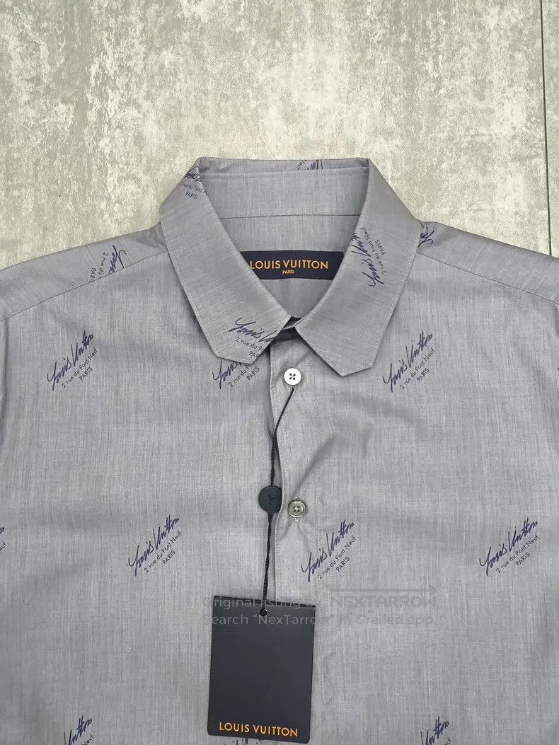 Louis Vuitton Louis Vuitton Bullet Screen Letter Print Long Sleeve Shirt Size US M / EU 48-50 / 2 - 3 Thumbnail
