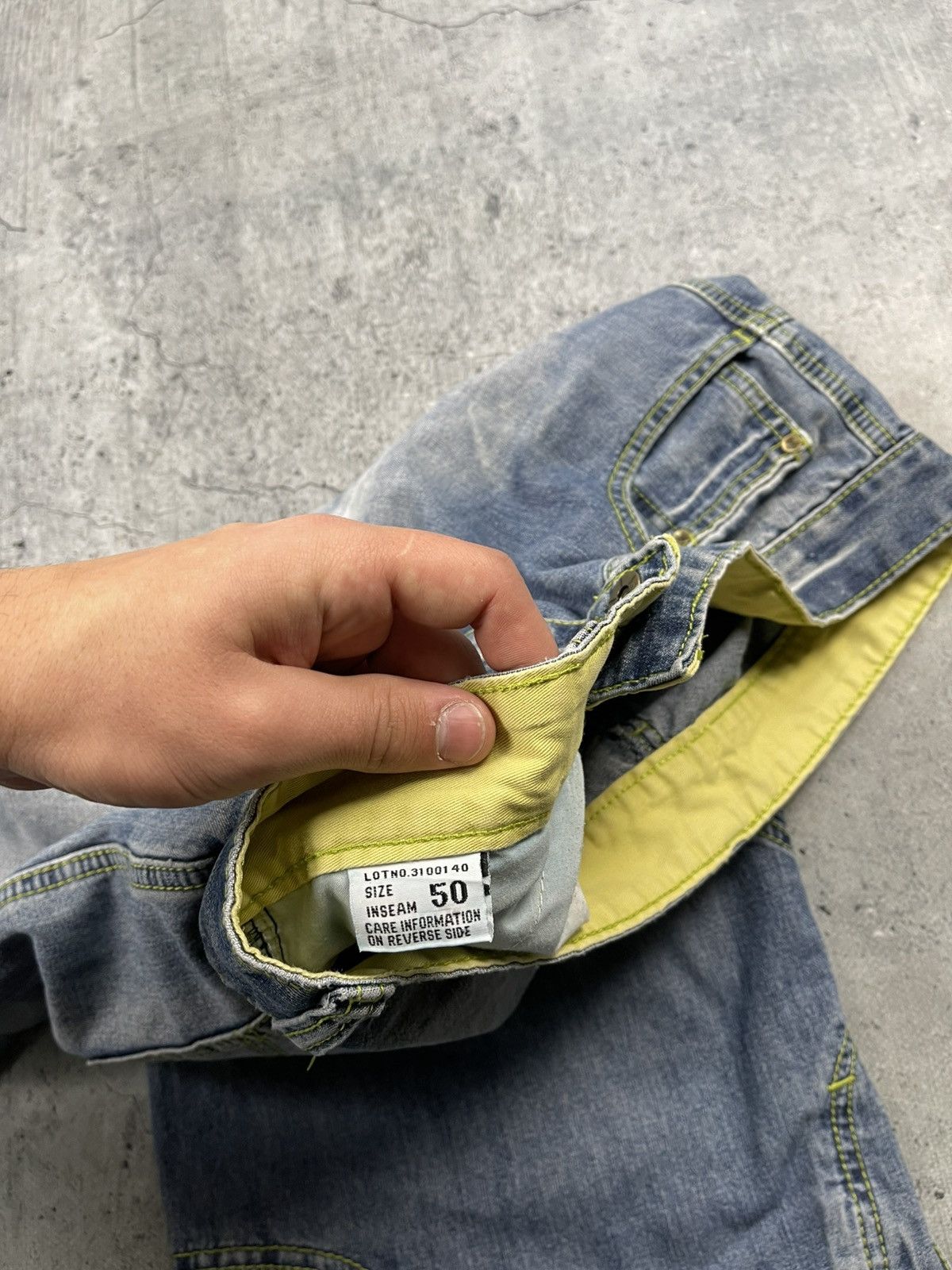 Japanese Brand × Seditionaries JAPANES Indigo Blue Multipocket Cargo Denim Crop Short Jean Size US 34 / EU 50 - 8 Thumbnail