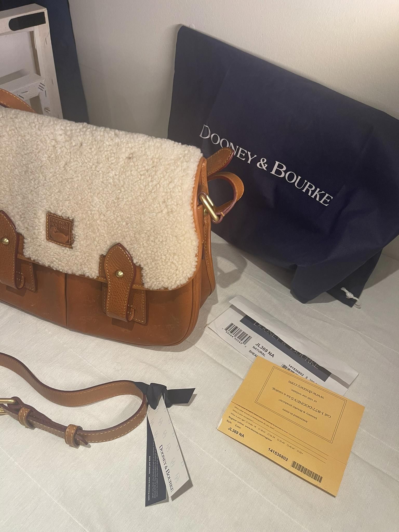Dooney & Bourke Dooney & Bourke Shearling Saddlebag Size ONE SIZE - 7 Thumbnail