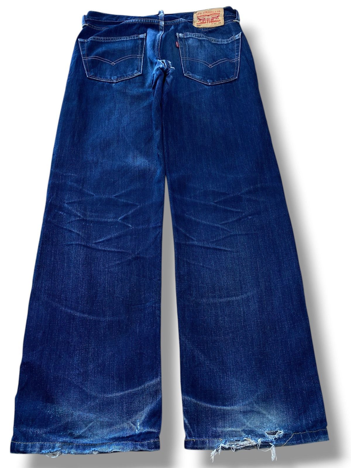 Levi's Levi’s Blue Wash Straight Leg Style Jeans Size US 33 - 3 Thumbnail