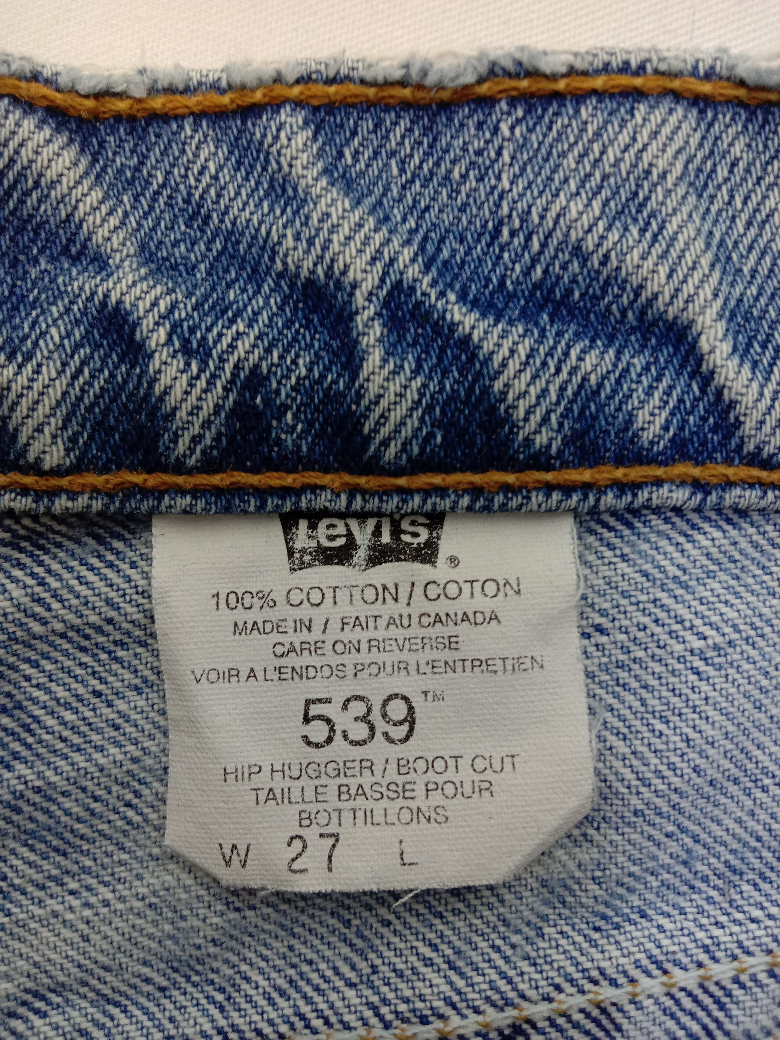 Levi's Vintage 90s Levi's 539 Jeans Light Wash Hip Hugger Denim Size 27" / US 4 / IT 40 - 15 Thumbnail