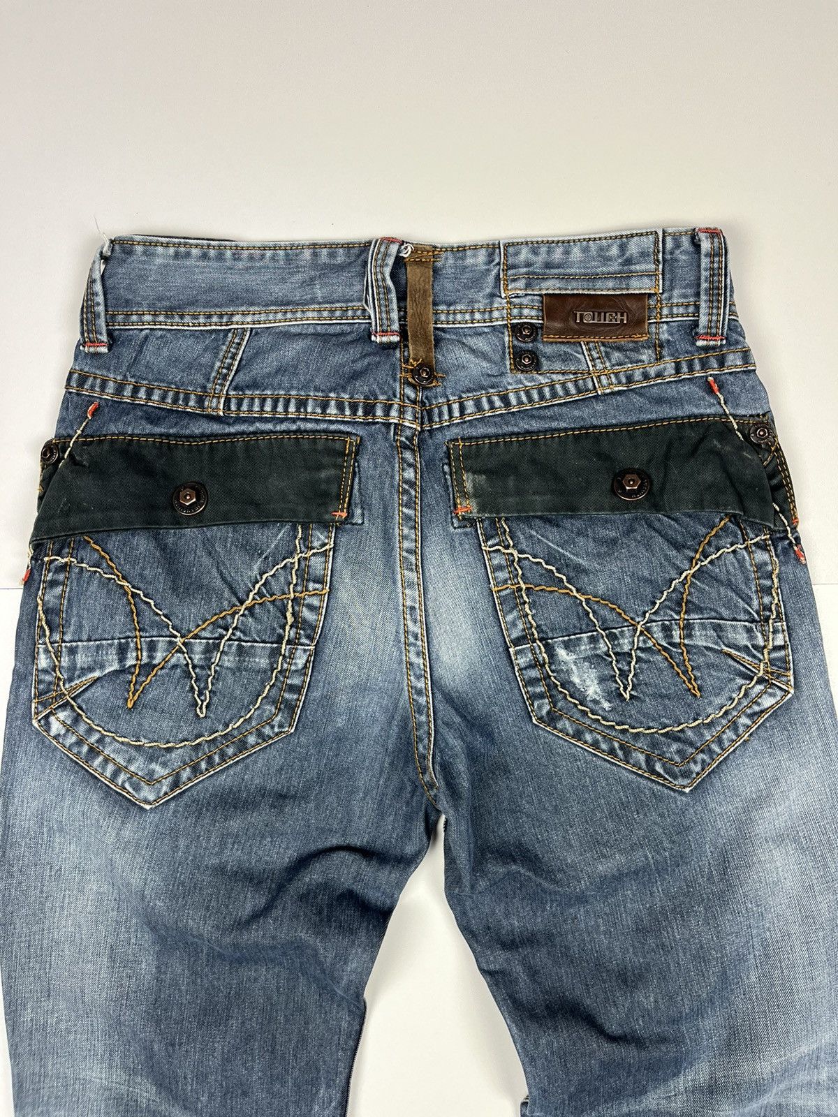 Japanese Brand TOUGH JEANSMITH BLUE DENIM PANTS JEANS Size US 29 - 5 Thumbnail