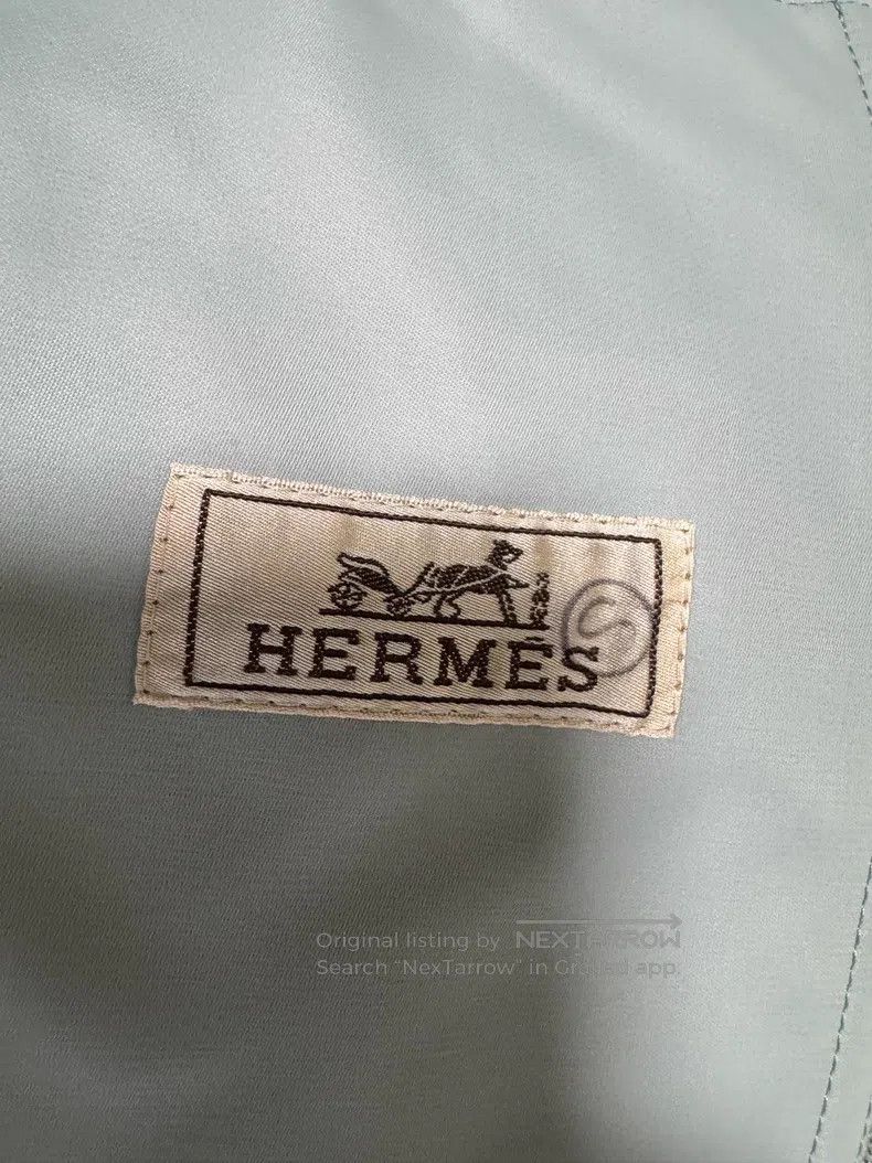 Hermes Hermes Jacket coat, tech fabric, leather-like texture, ice Size US L / EU 52-54 / 3 - 7 Thumbnail