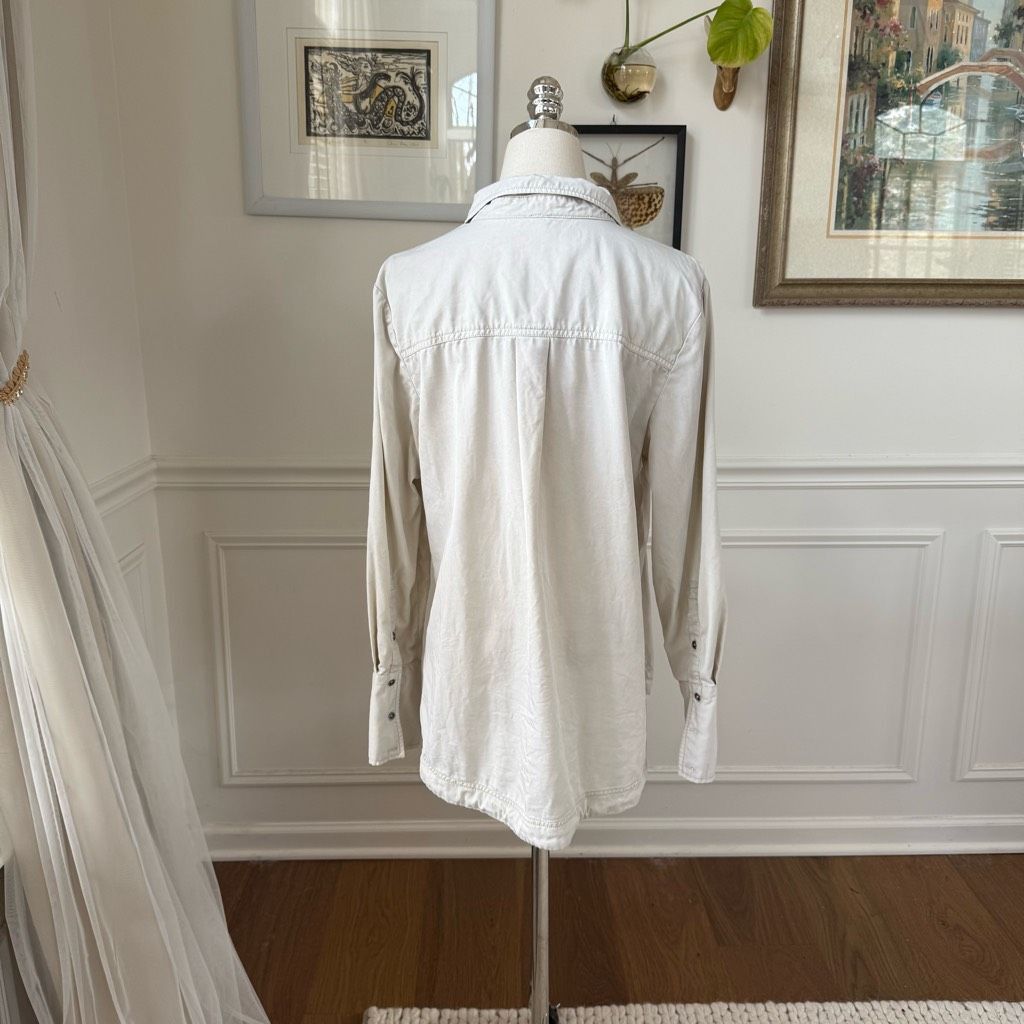 Free People Free People Under Your Spell Cream Lace Up Tunic Top $108 M Size M / US 6-8 / IT 42-44 - 6 Thumbnail