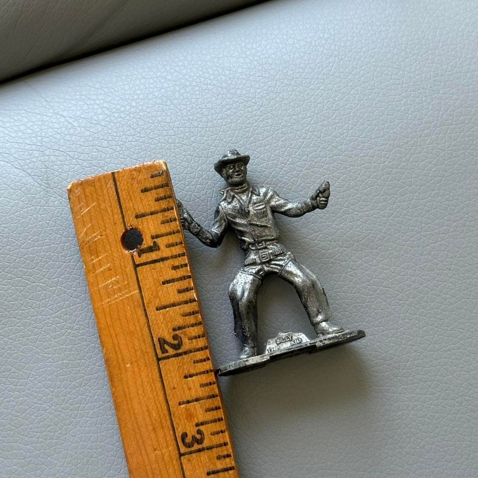 Vintage Vintage 60s Billy The Kid Western Metal Cowboy Silver Toy Size ONE SIZE - 7 Thumbnail