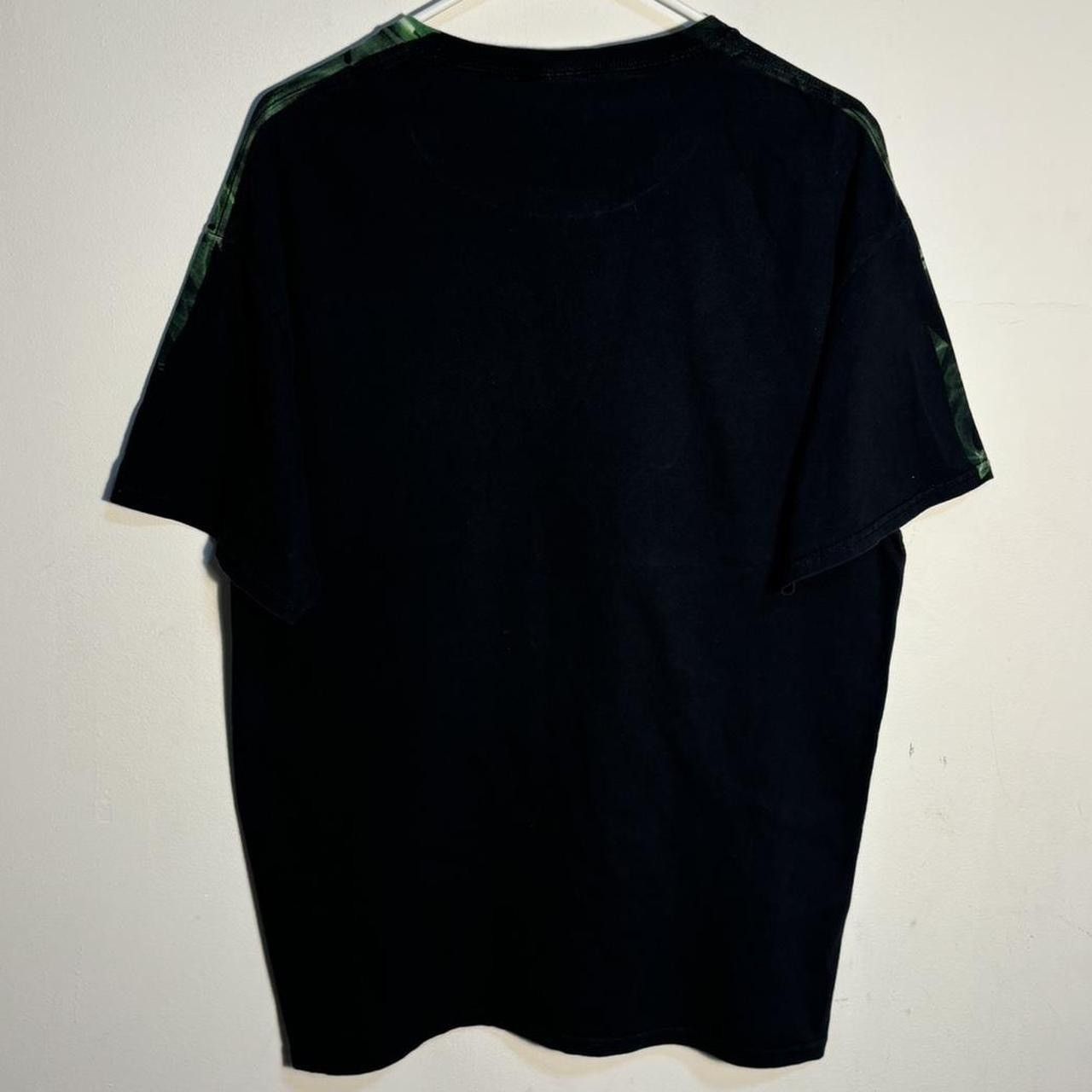 Vintage Early 2000s Slime Green Smoke Skull AOP Tee Shirt Size US L / EU 52-54 / 3 - 3 Thumbnail