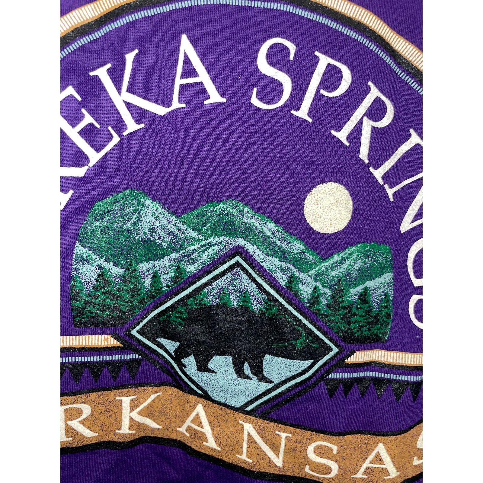 Jerzees Vintage Eureka Springs Shirt Arkansas Purple 90s Tee VTG L Size US L / EU 52-54 / 3 - 5 Thumbnail