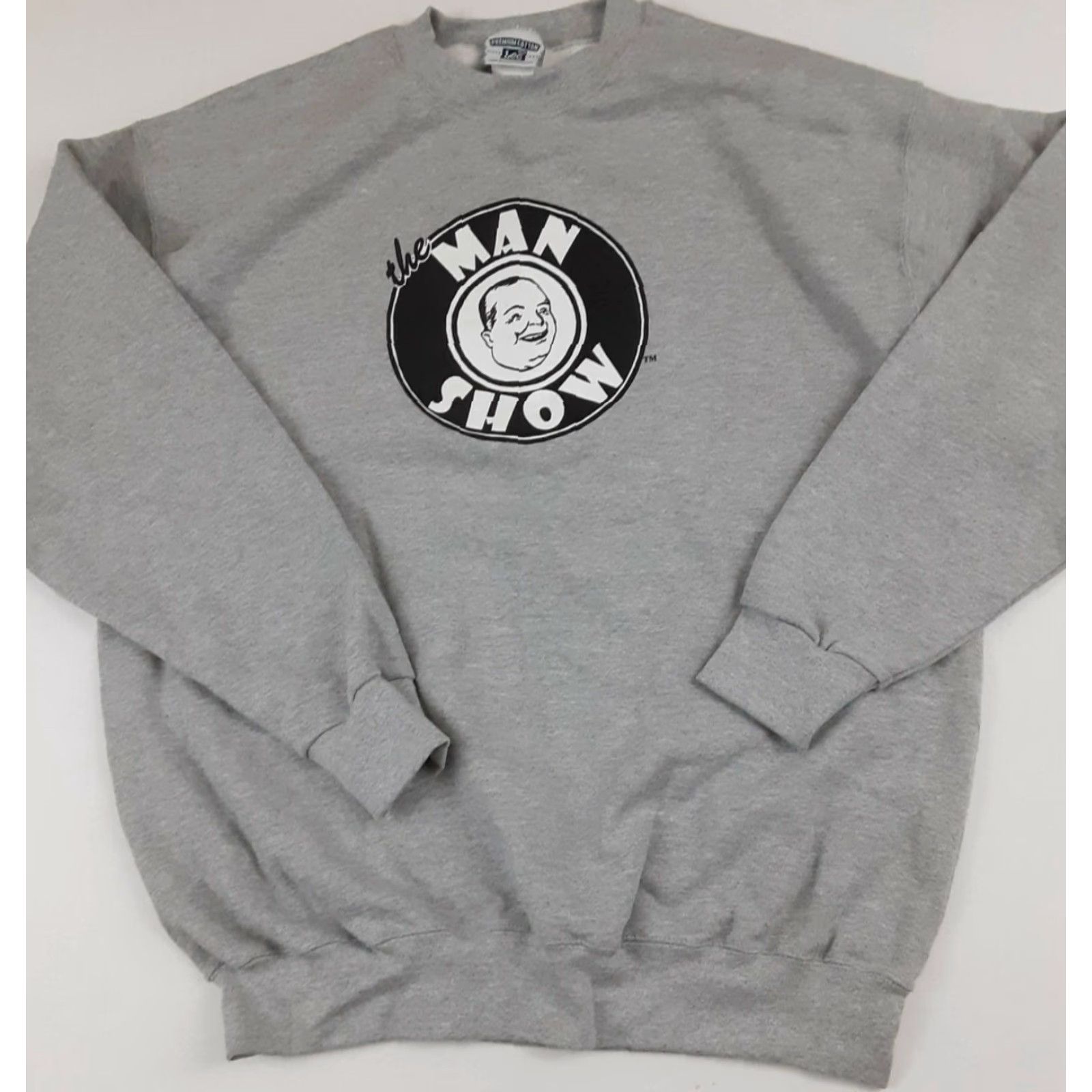 Lee VINTAGE Jimmy Kimmel The Man Show Sweatshirt Grey EUC Lee Premium Cotton XL Mens Regular Crew Neck Long Sleeve Funny 90s Shirt Pullover Size US XL / EU 56 / 4 - 2 Thumbnail