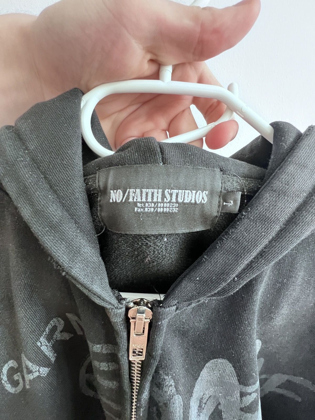 トップス no faith studios hoodie green M No Faith Studios Zips ❄️ Split Zip Up Hoodie 1x Green No faith