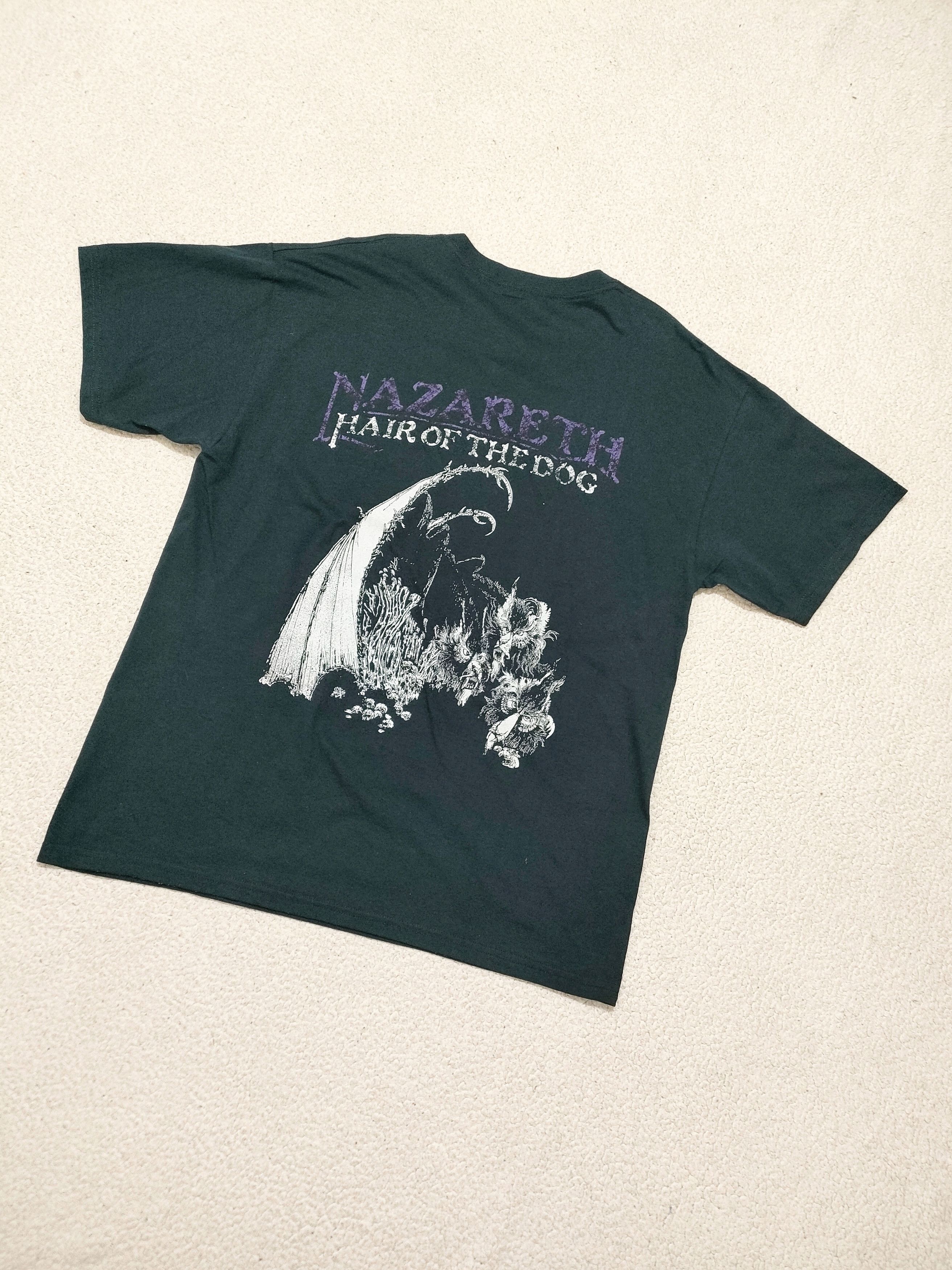 Band Tees RARE 00s NAZARETH - HAIR OF THE DOG Vintage Tee Size US L / EU 52-54 / 3 - 5 Thumbnail