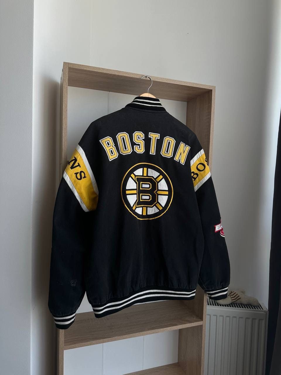 NHL × Vintage Vintage Hockey Delong NHL Boston Bruins Bomber Jacket Size US M / EU 48-50 / 2 - 18 Thumbnail