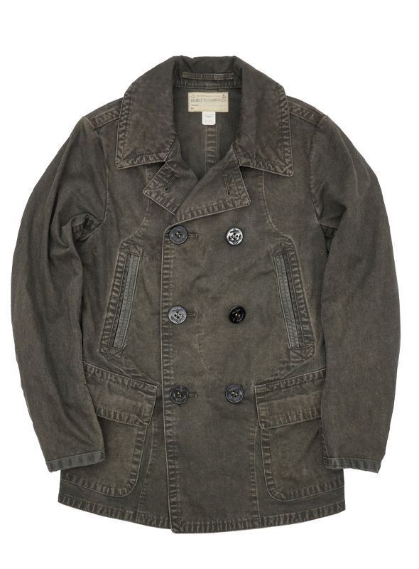 RRL Ralph Lauren Washed Canvas Peacoat | Grailed
