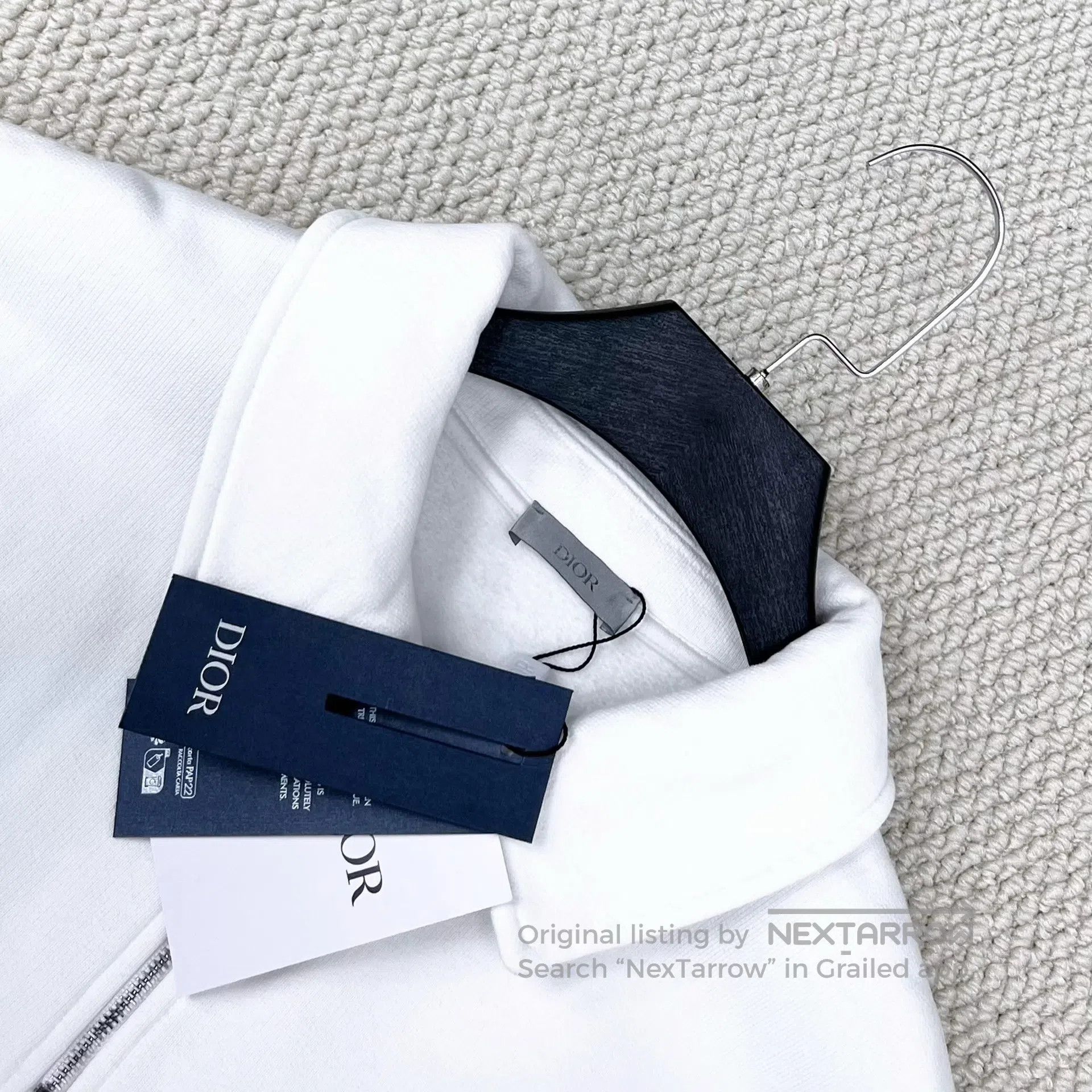 Dior Dior Half-zip lapel fleece-lined sweatshirt| Size M / US 6-8 / IT 42-44 - 3 Thumbnail