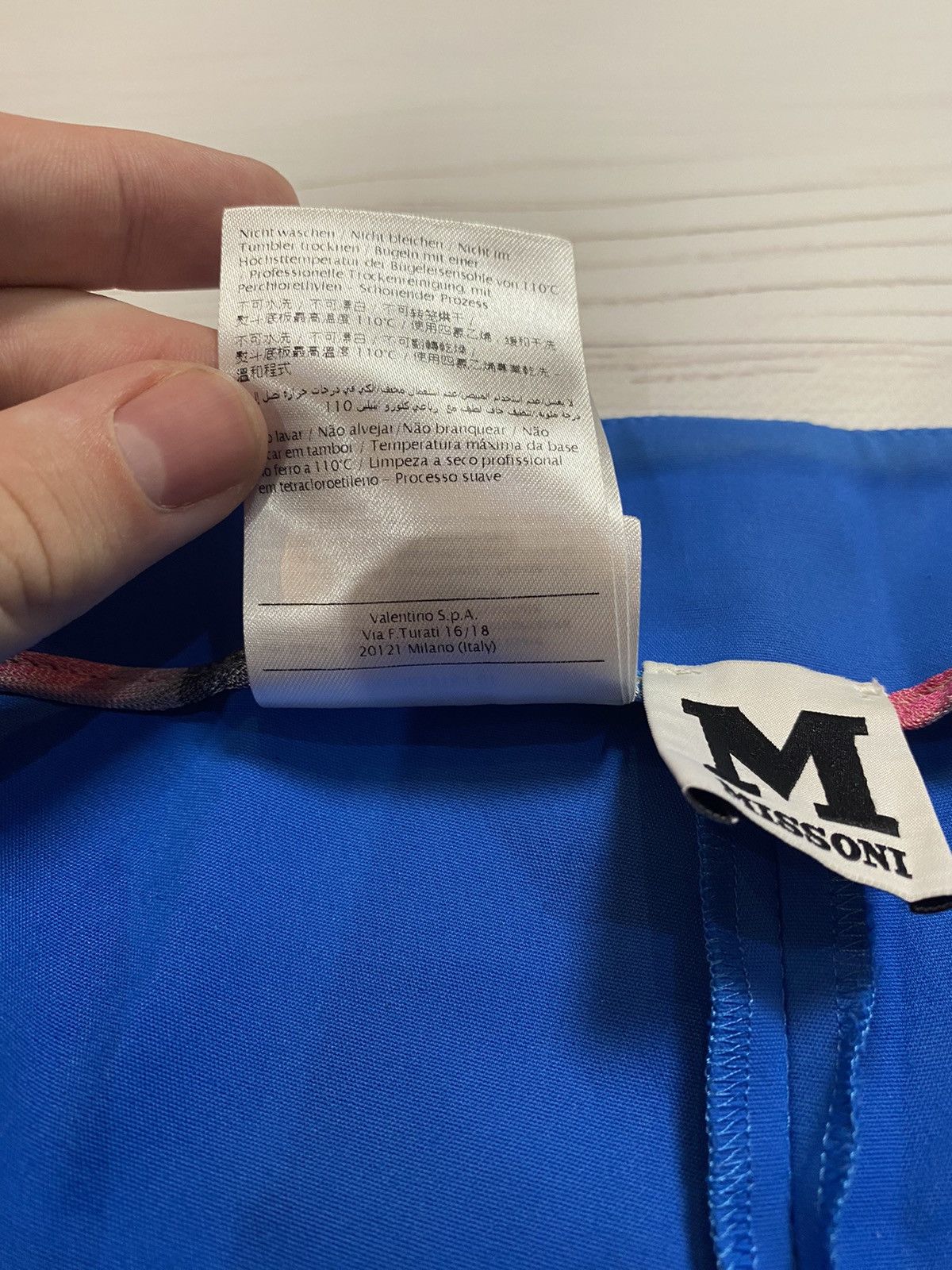Missoni × Vintage Missoni design blue Straight long shorts Size 27" / US 4 / IT 40 - 6 Thumbnail