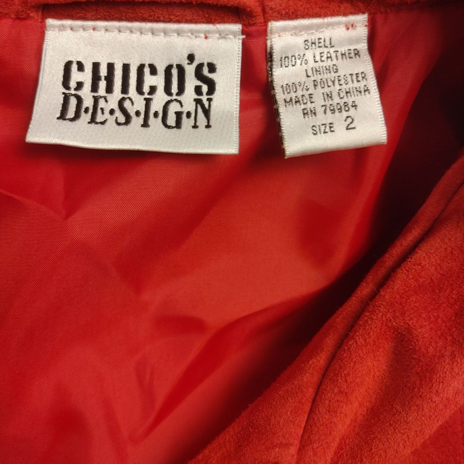 Other Chicos Design Womens 2 Orange Gold Oriental Design Bttn Dwn Size XXL / US 16-18 / IT 52-54 - 3 Thumbnail