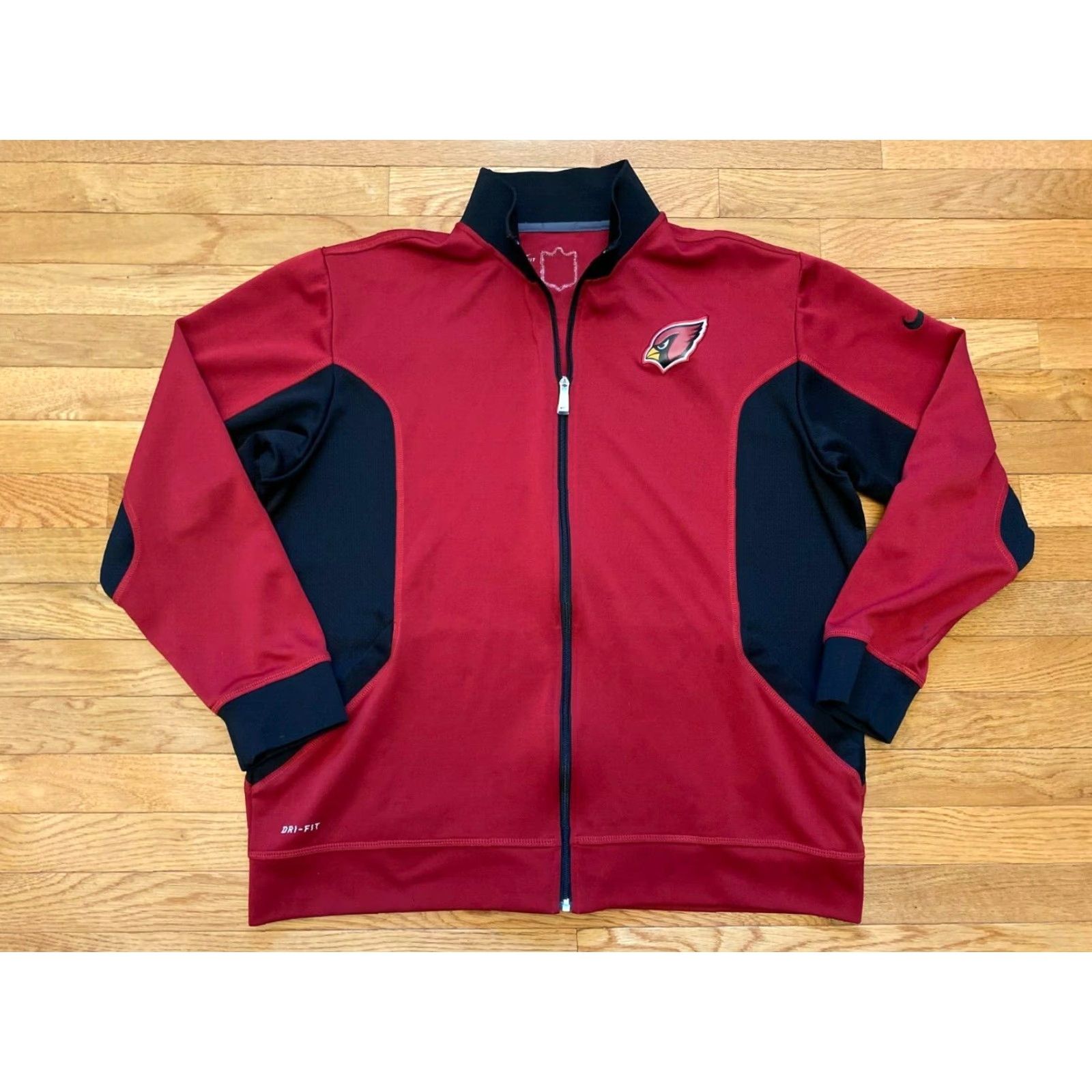 Nike Nike NFL Arizona Cardinals Quarter Zip Jacket Red Mens XL Size US XL / EU 56 / 4 - 2 Thumbnail