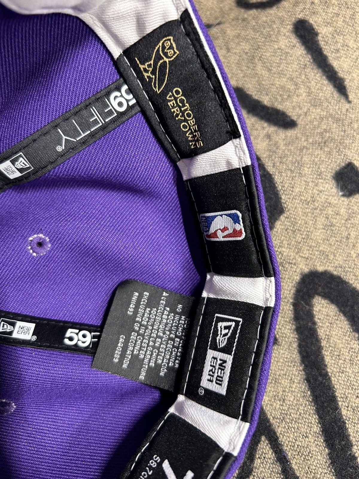 NBA × New Era × October's Very Own OVO x Los Angeles Lakers x New Era Fitted Size ONE SIZE - 8 Thumbnail