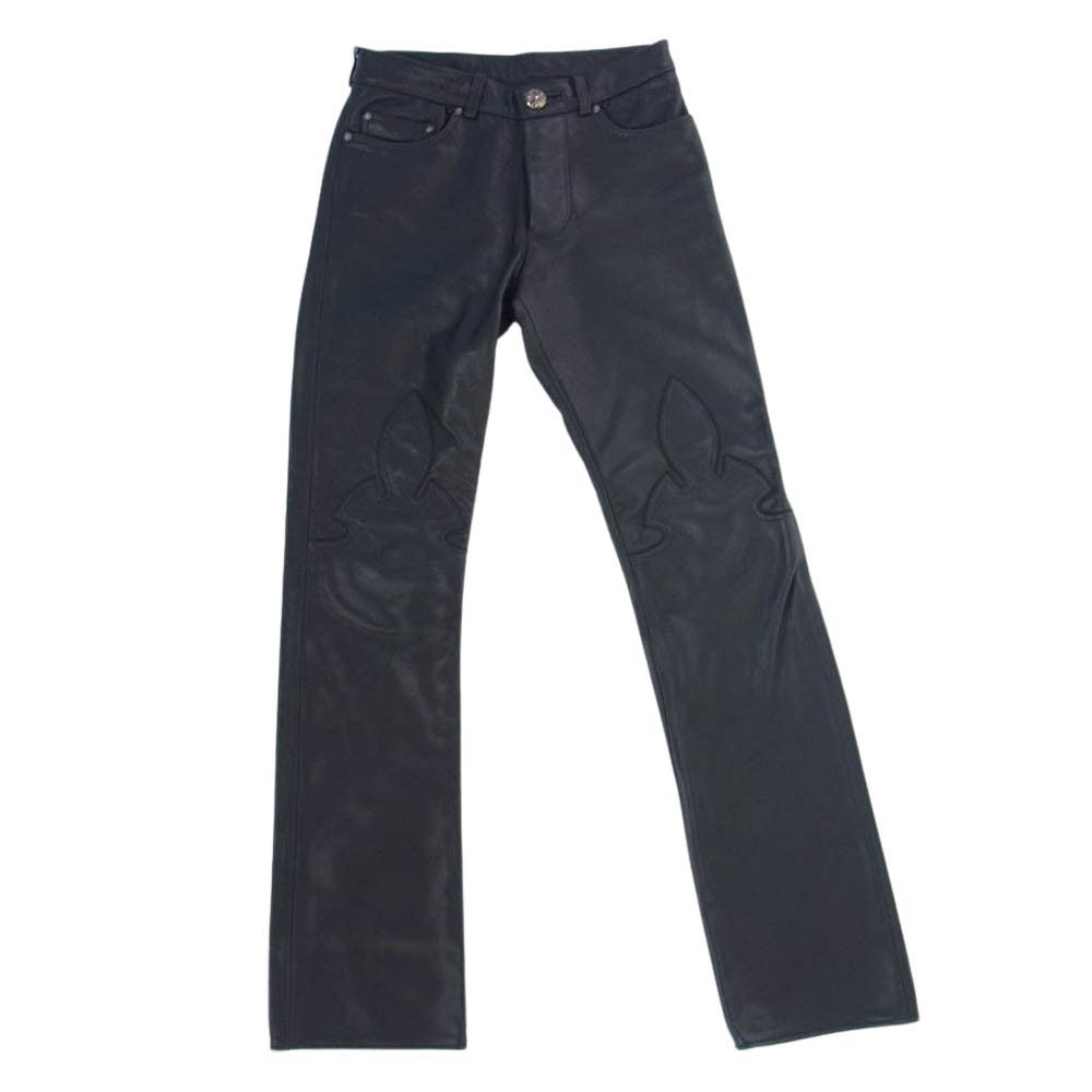 Chrome Hearts Chrome Hearts Leather Flare Pants Size US 29 - 1 Thumbnail