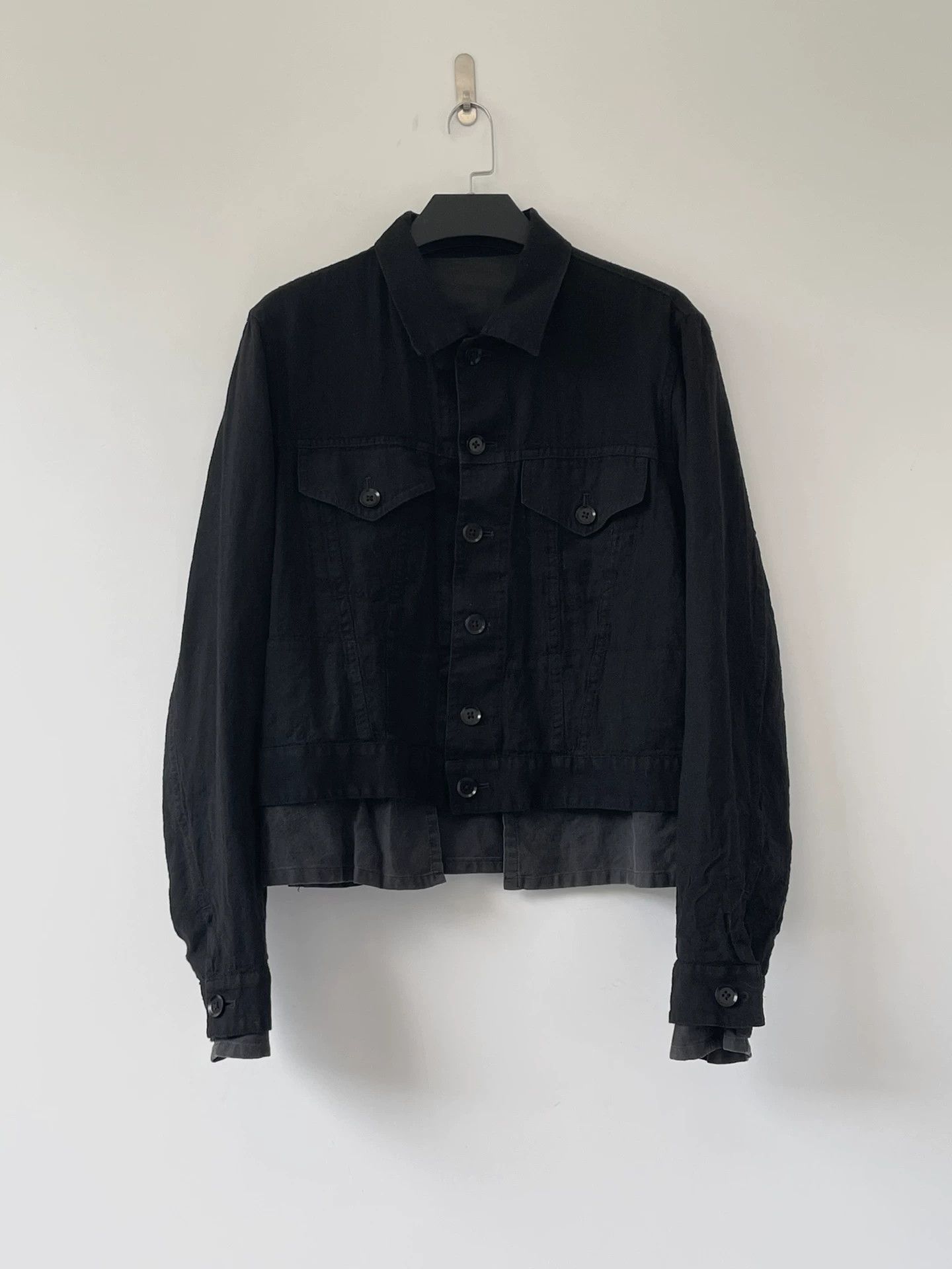 Yohji Yamamoto Yohji Yamamoto PourHomme S/S14 Rain-Dyed Short Jacket Size US L / EU 52-54 / 3 - 3 Thumbnail