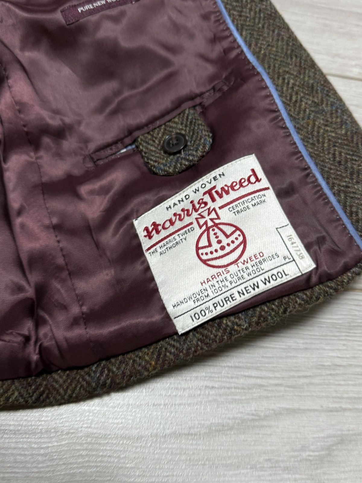 Harris Tweed Harris Tweed M&S wool knitted blazer tuxedo Size 40S - 2 Thumbnail