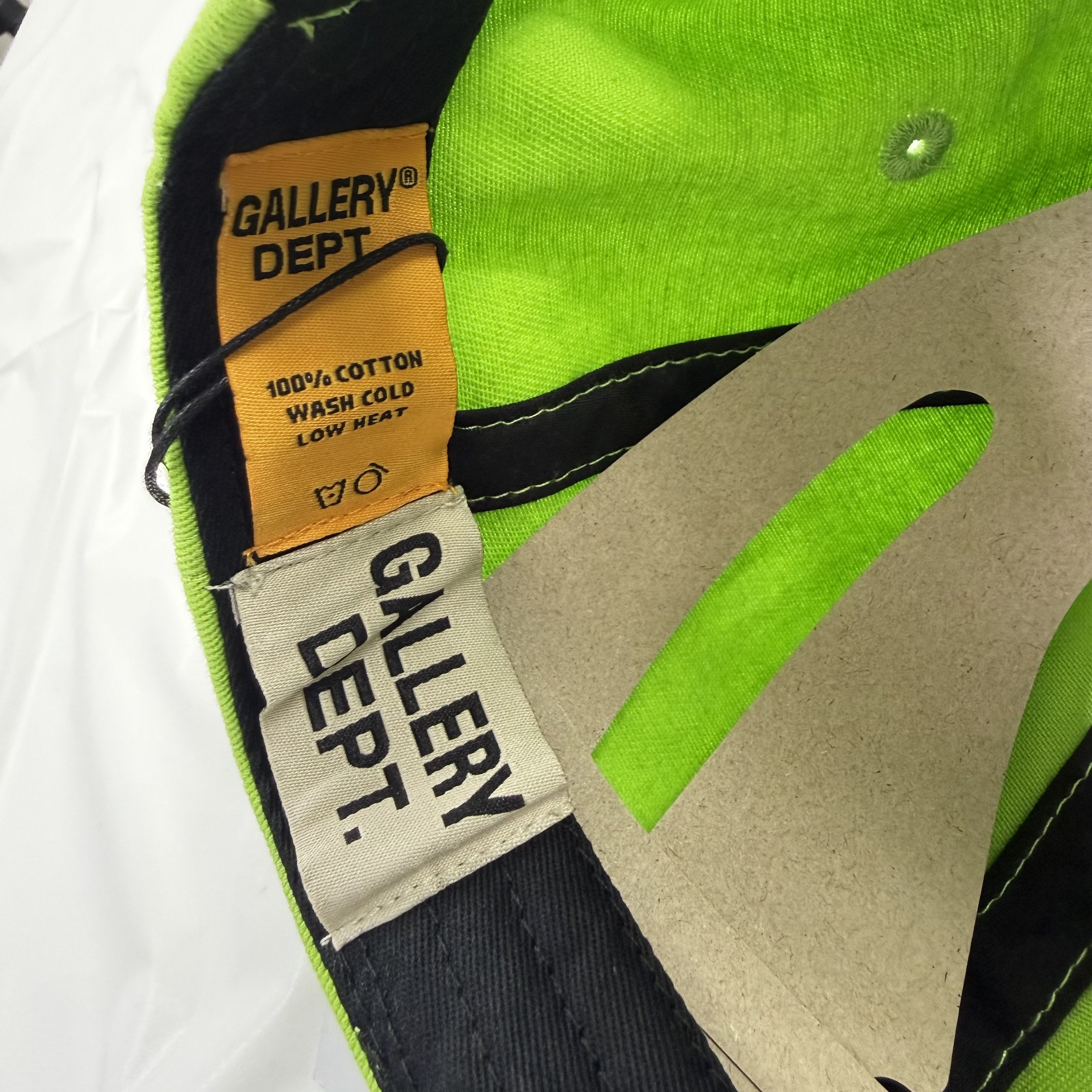 Gallery Dept. Gallery Dept. Dept. Logo Hat Fluorescent Green Snapback NEW Size ONE SIZE - 7 Thumbnail