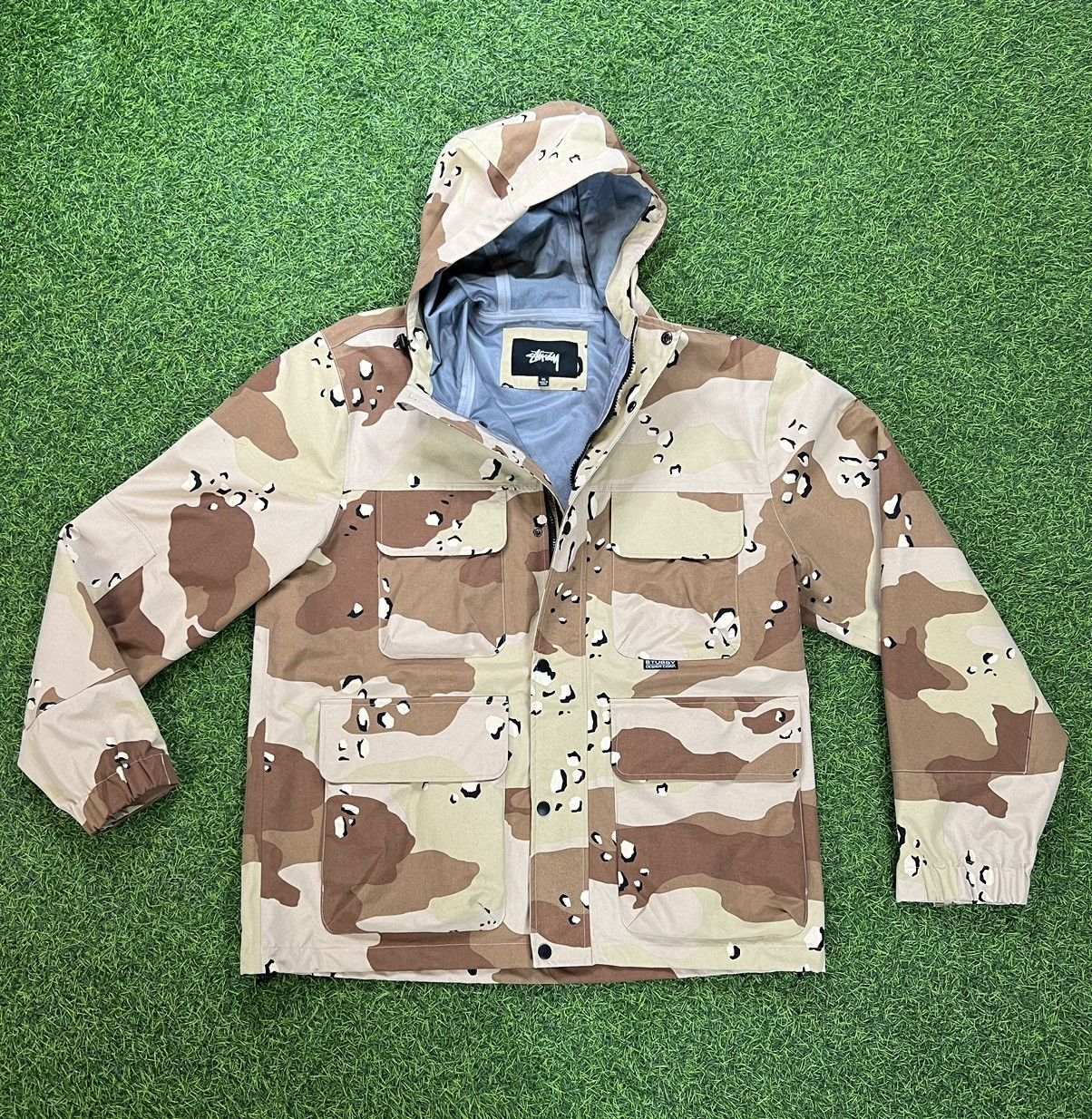 image of Stussy Stüssy Windbreaker Jacket in Brown Camo, Men's (Size XL)