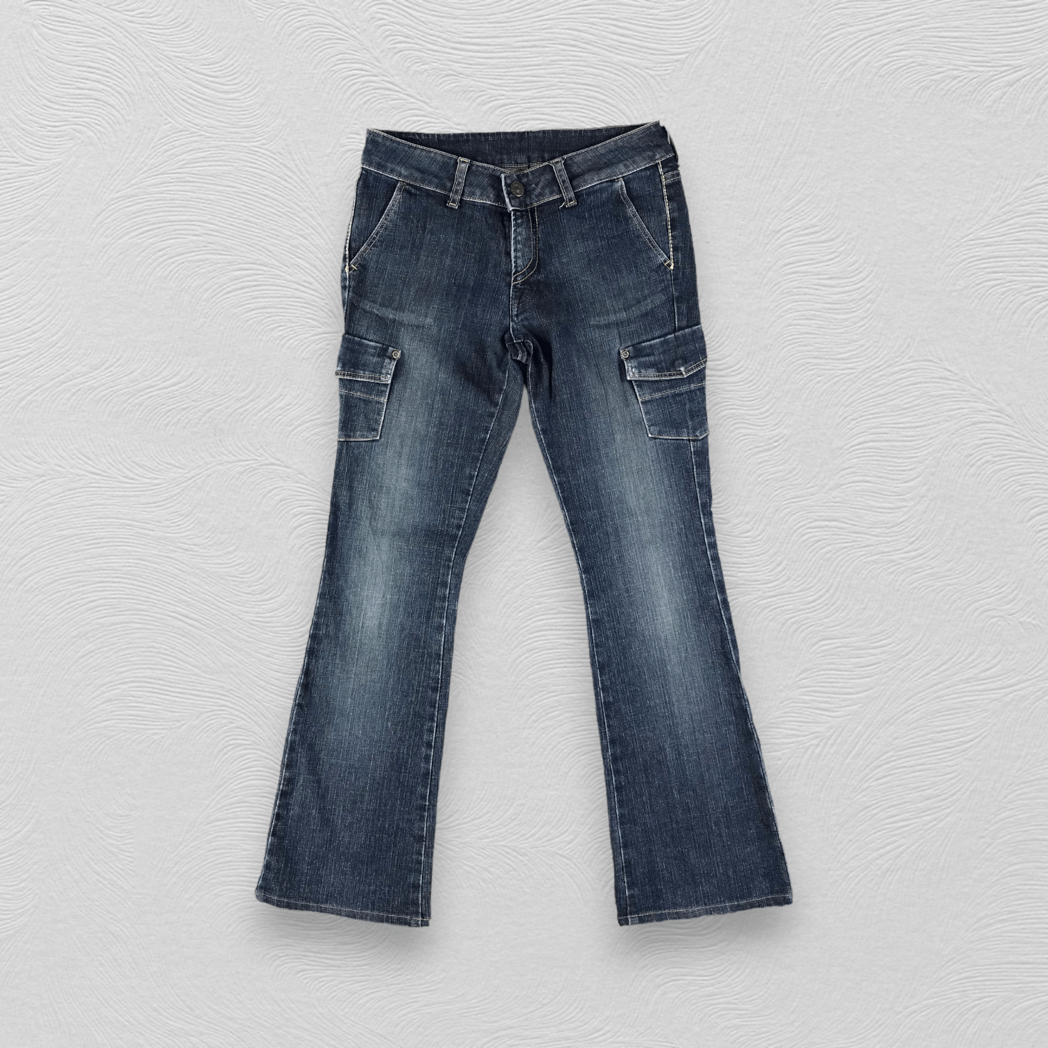 Japanese Brand Japanese Brand Cargo Denim Multipocket Flare Jeans Size US 28 / EU 44 - 1 Thumbnail