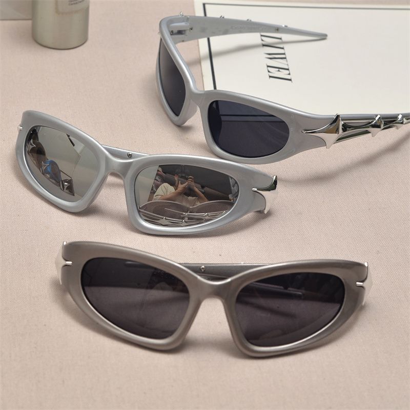 VIBE Future Street ins style custom avant-garde sunglasses Size ONE SIZE - 5 Thumbnail