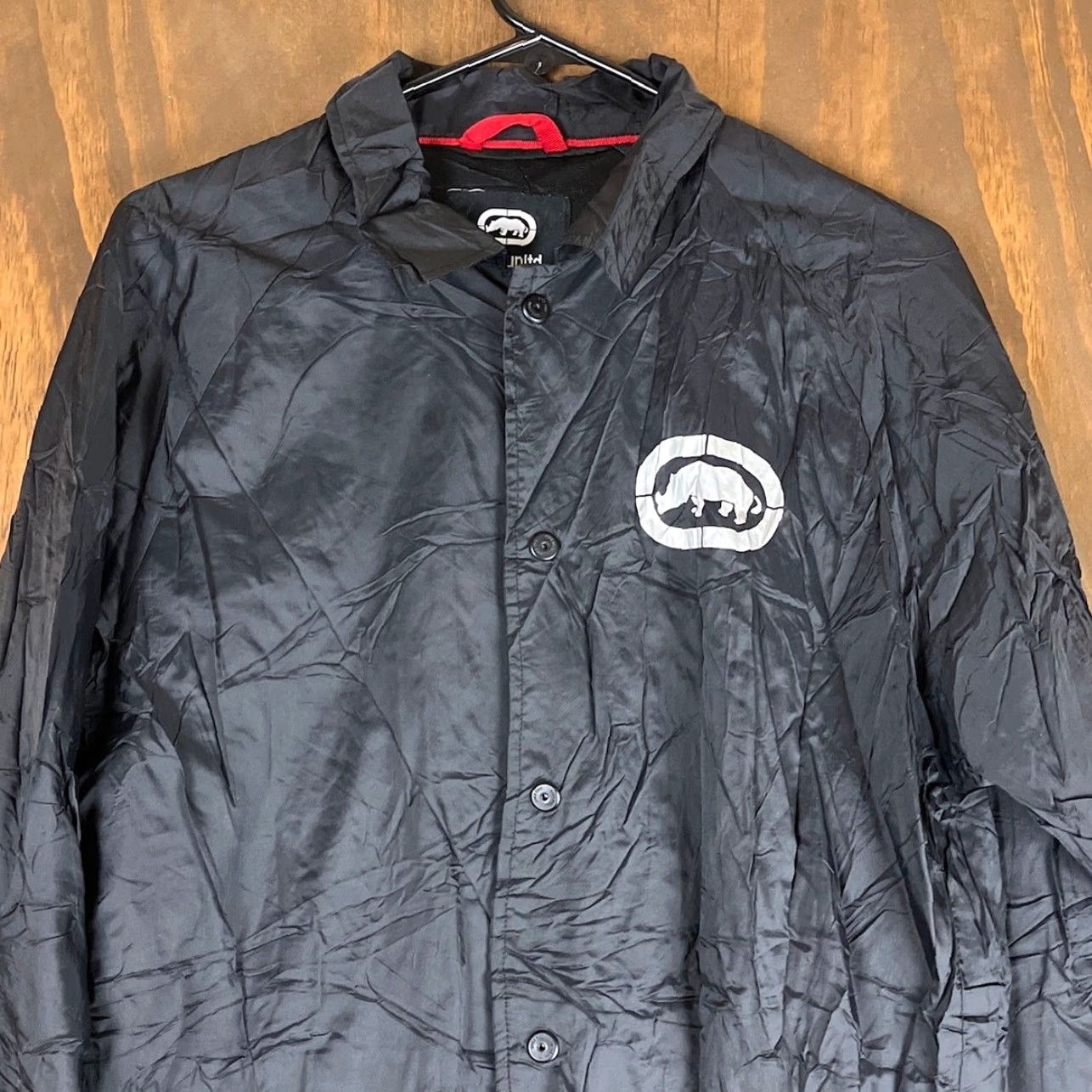 Ecko Unltd. VINTAGE Ecko Unltd Jacket Windbreaker Mens M Black White Y2K Full Zip Long Sleeve Casual Streetwear Shirt Jacket Size US M / EU 48-50 / 2 - 2 Thumbnail