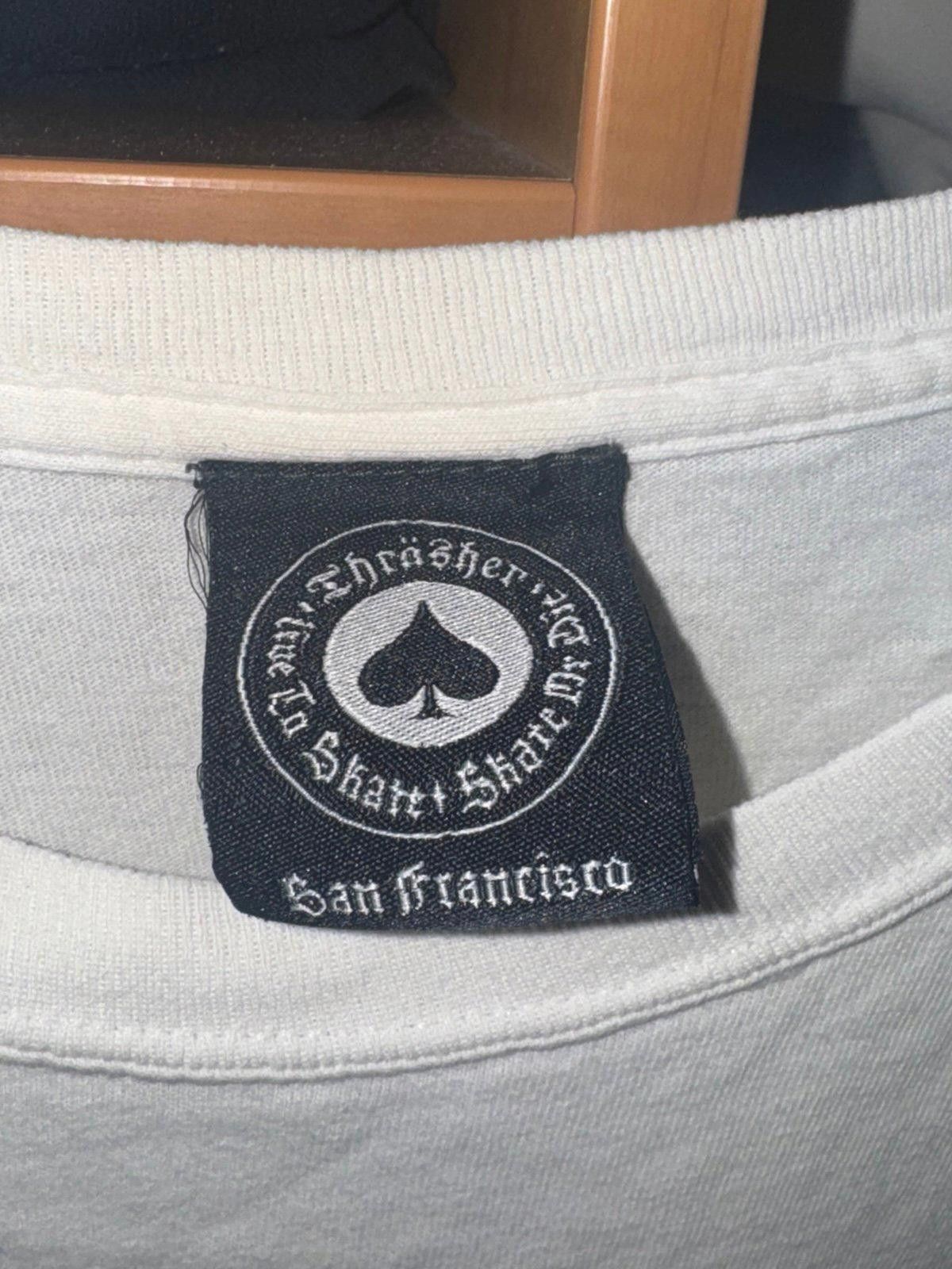 Thrasher 90s Early 2000’s Thrasher Skateboard T-Shirt Rare White Sz L Size US L / EU 52-54 / 3 - 3 Thumbnail