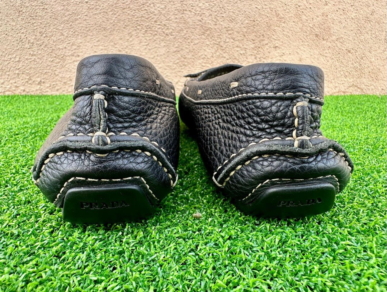Prada Authentic Prada Leather Buckle Tassel Driving Mocassin Size US 7 / IT 37 - 5 Thumbnail