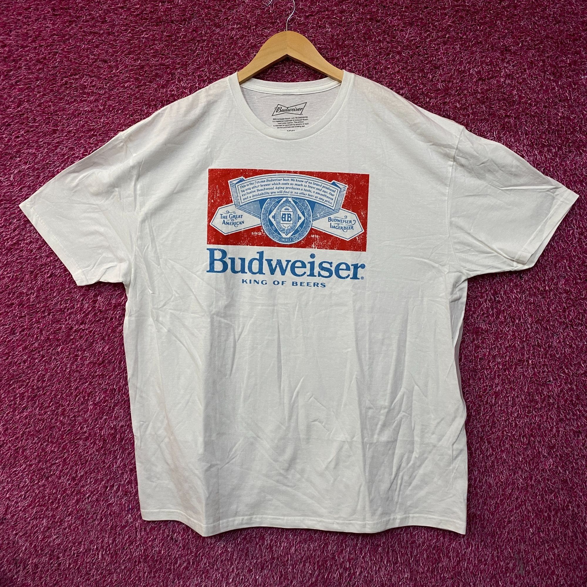 Budweiser Budweiser King Of Beers Vintage Style Graphic T-Shirt 2XL Size US XXL / EU 58 / 5 - 1 Thumbnail