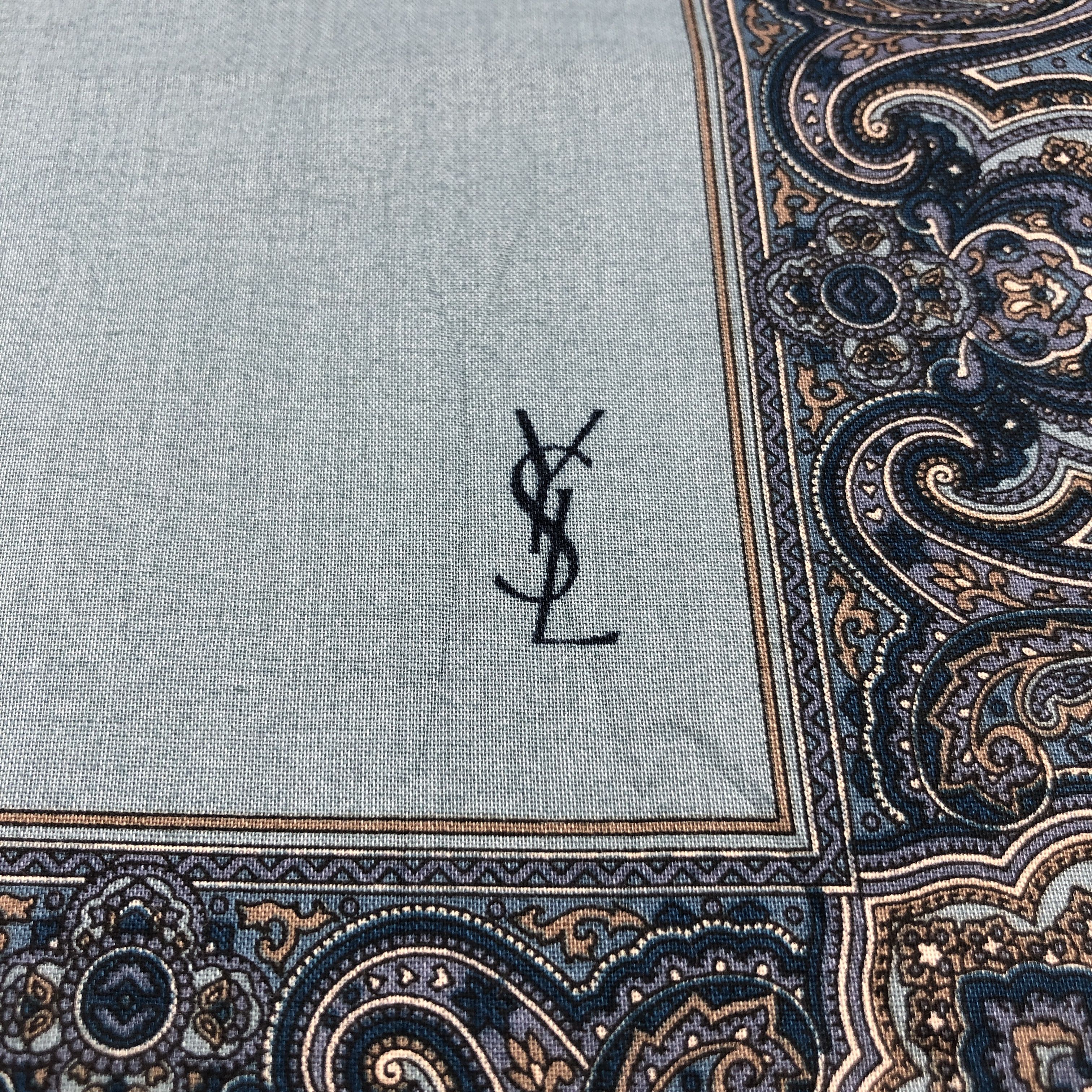 Yves Saint Laurent YSL Handkerchief Neckerchief Bandana H2923 Size ONE SIZE - 3 Thumbnail