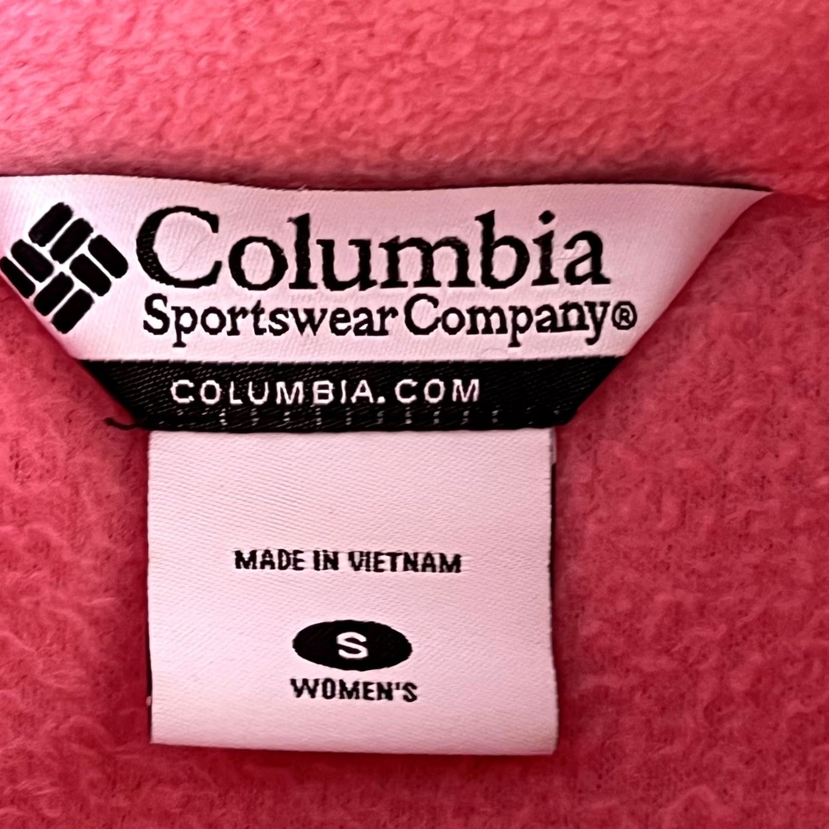 Pinko Columbia Fleece Jacket Womens Small Pink Full Zip Pockets Outdoor Size S / US 4 / IT 40 - 4 Thumbnail