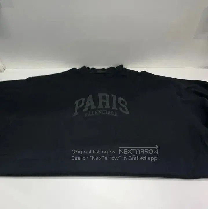 Balenciaga Balenciaga Black Logo Long Sleeve T. Size US L / EU 52-54 / 3 - 2 Thumbnail