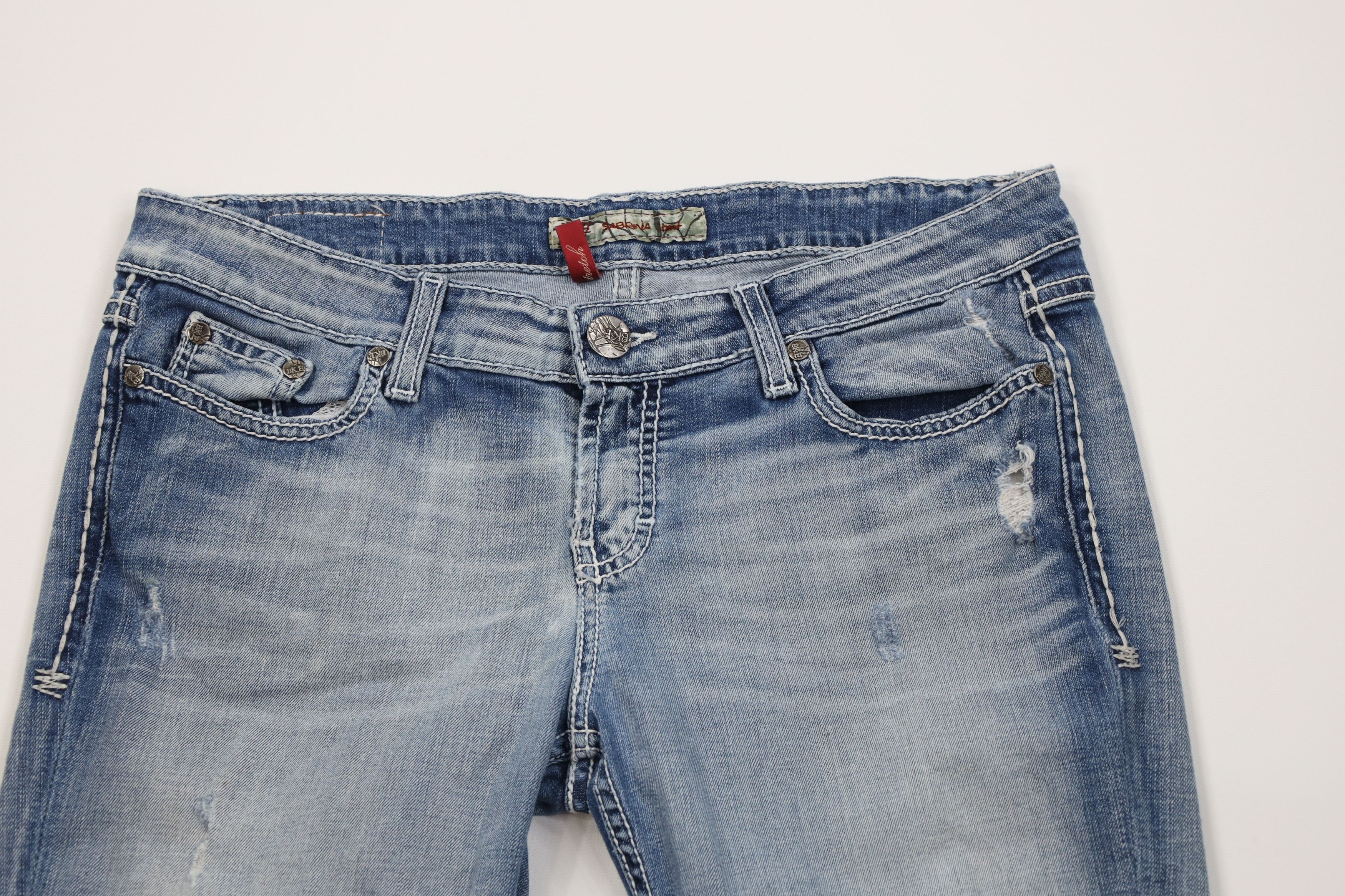 Vintage Buckle BKE Stitch Stretch Sabrina Bootcut Flared Jeans Size 30" / US 8 / IT 44 - 2 Thumbnail