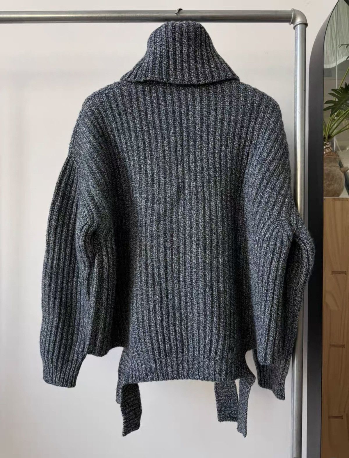 Balenciaga BALENCIAGA High-Neck Wool Sweater FallWinter 2018 Collection Size US L / EU 52-54 / 3 - 2 Thumbnail