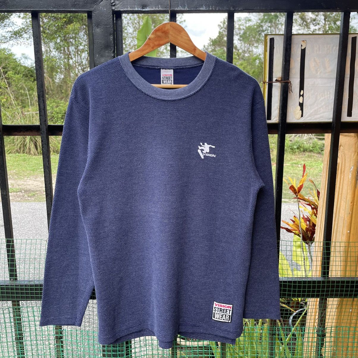 Vision Streetwear 🔥Vintage 90s Vision Streetwear Long Sleeves Waffle Tee Size US M / EU 48-50 / 2 - 5 Thumbnail
